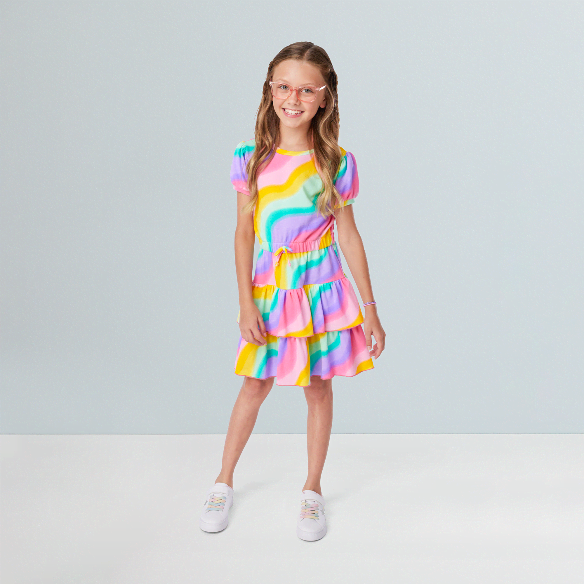 Summer's™ Rainbow Swirl Dress for Girls & 18-inch Dolls + Summer Doll (Girl of the Year™ 2025)