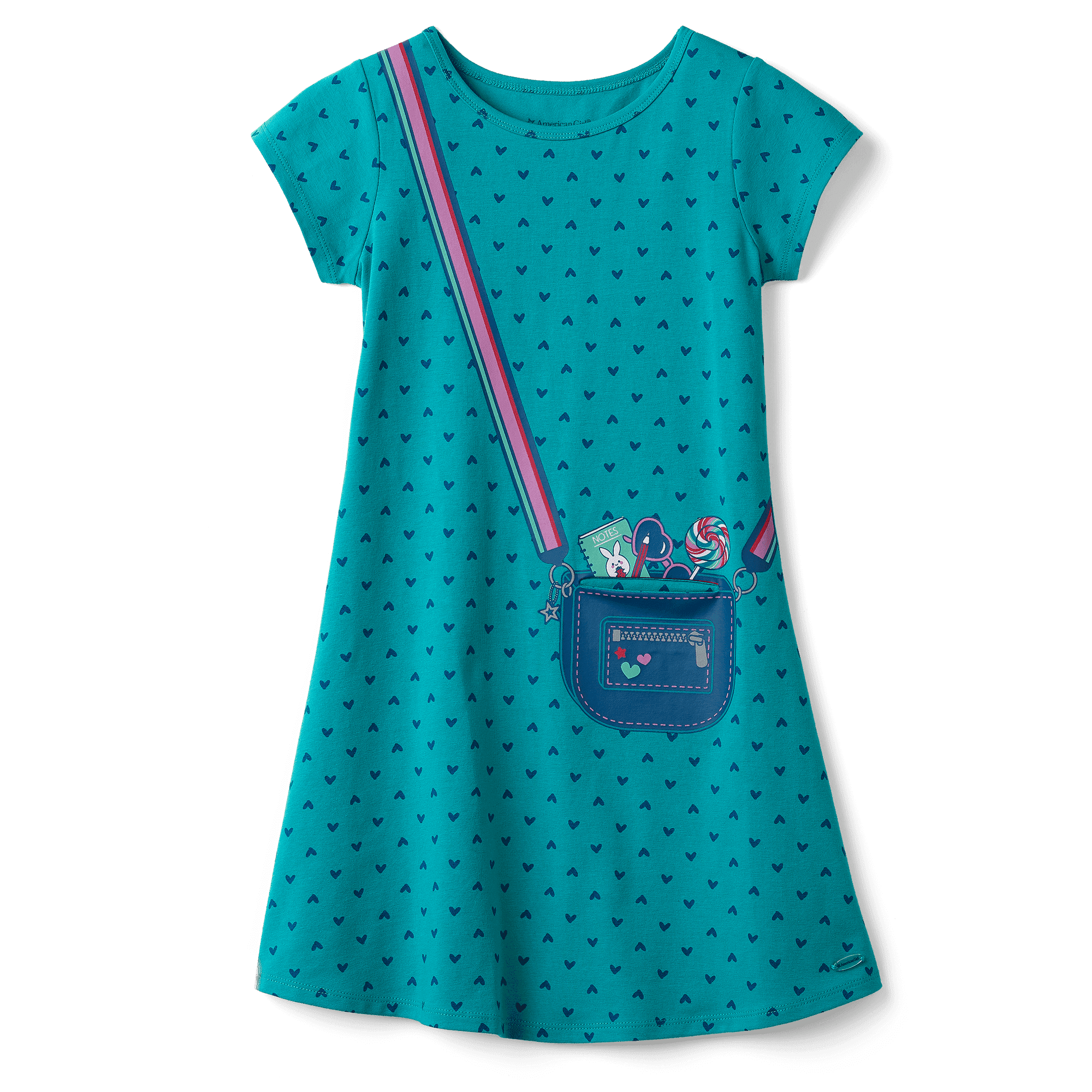 Heart Print Dress for Girls