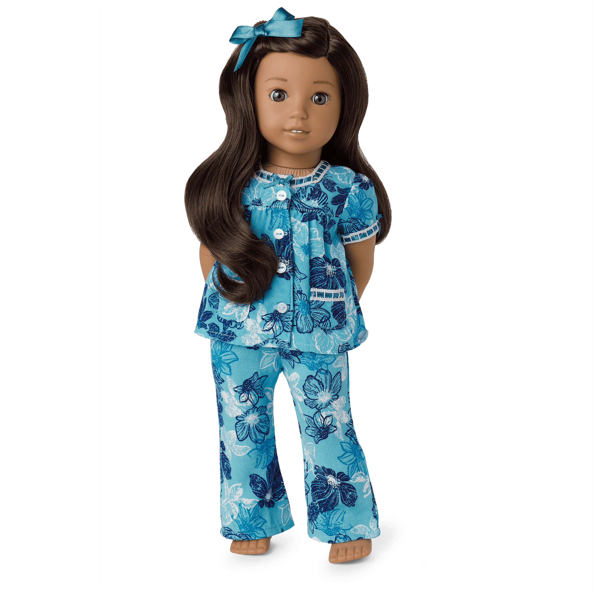 Nanea s Floral Pajamas for 18 inch Dolls American Girl