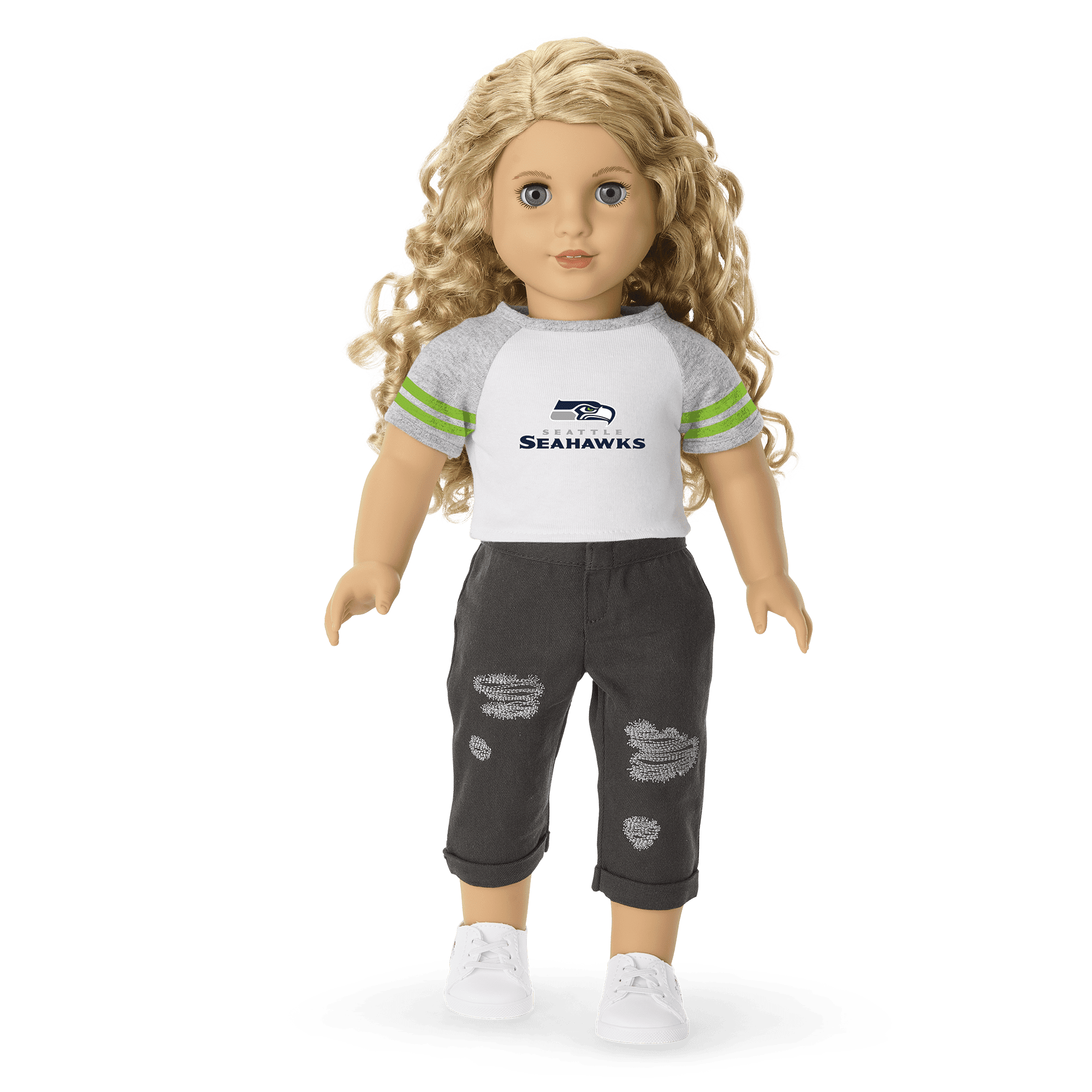 American Girl® x NFL Seattle Seahawks Fan Tee for 18-inch Dolls