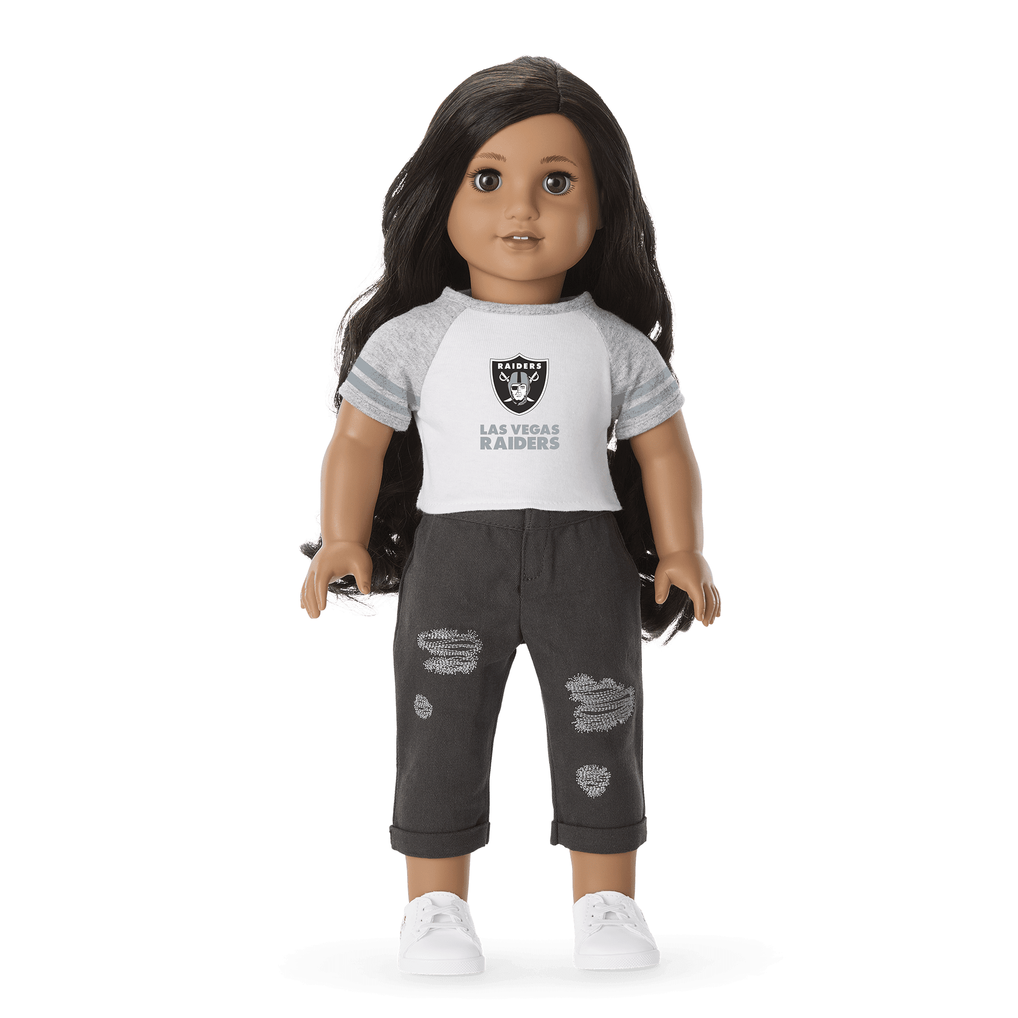 American Girl® x NFL Raiders Fan Tee for 18-inch Dolls
