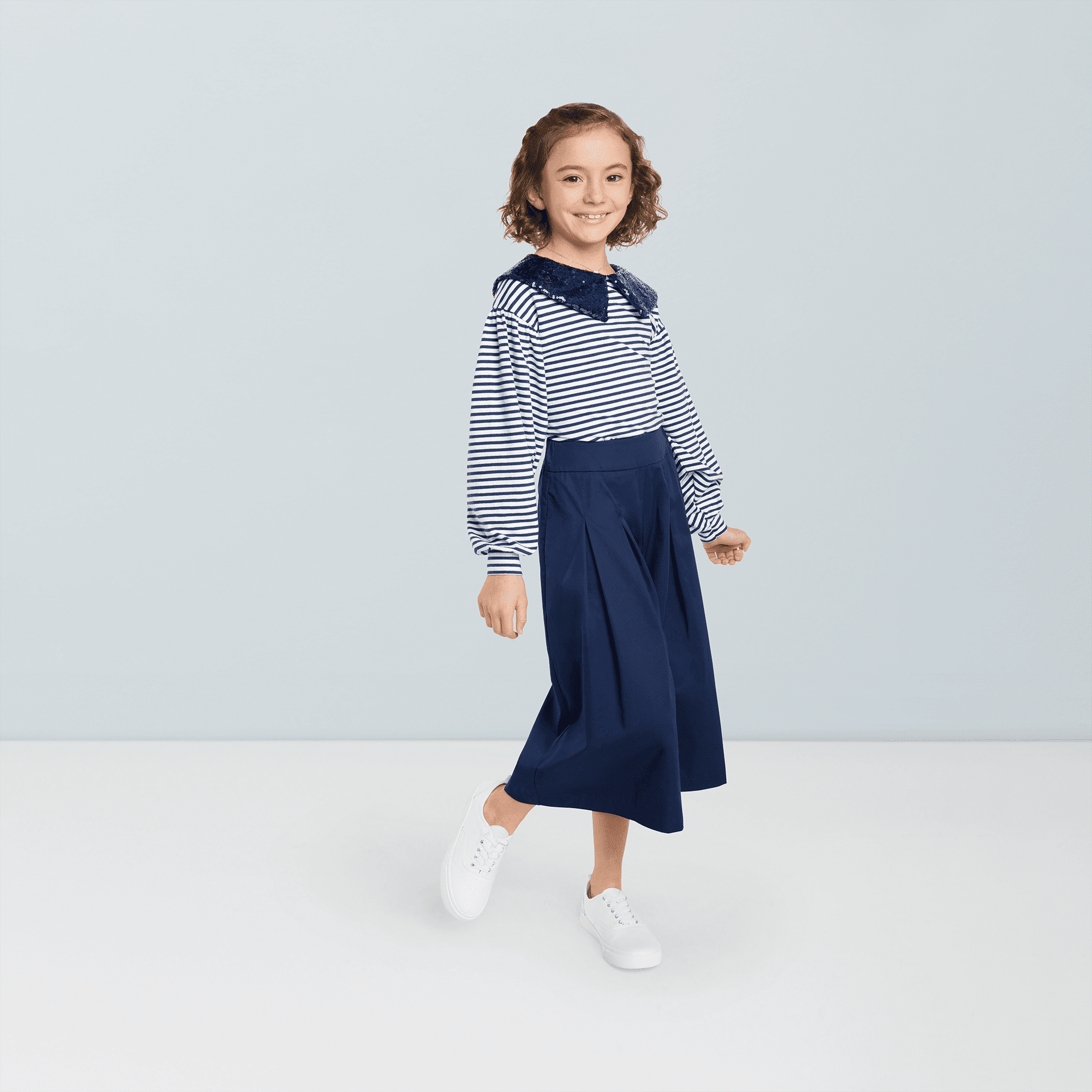 American Girl® x Something Navy Flowy Wide-Leg Cropped Pants for Girls