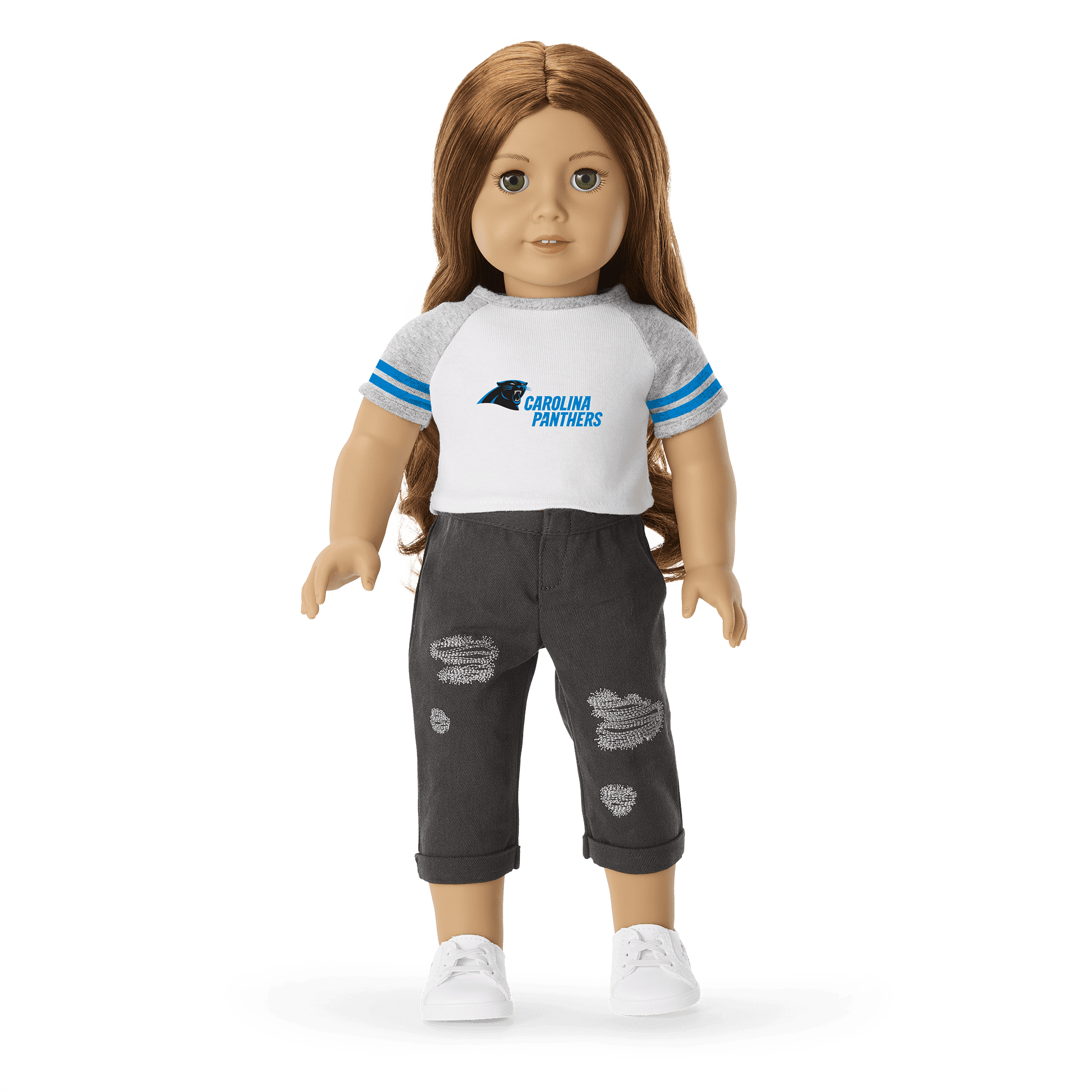 American Girl® x NFL Carolina Panthers Fan Tee for 18-inch Dolls