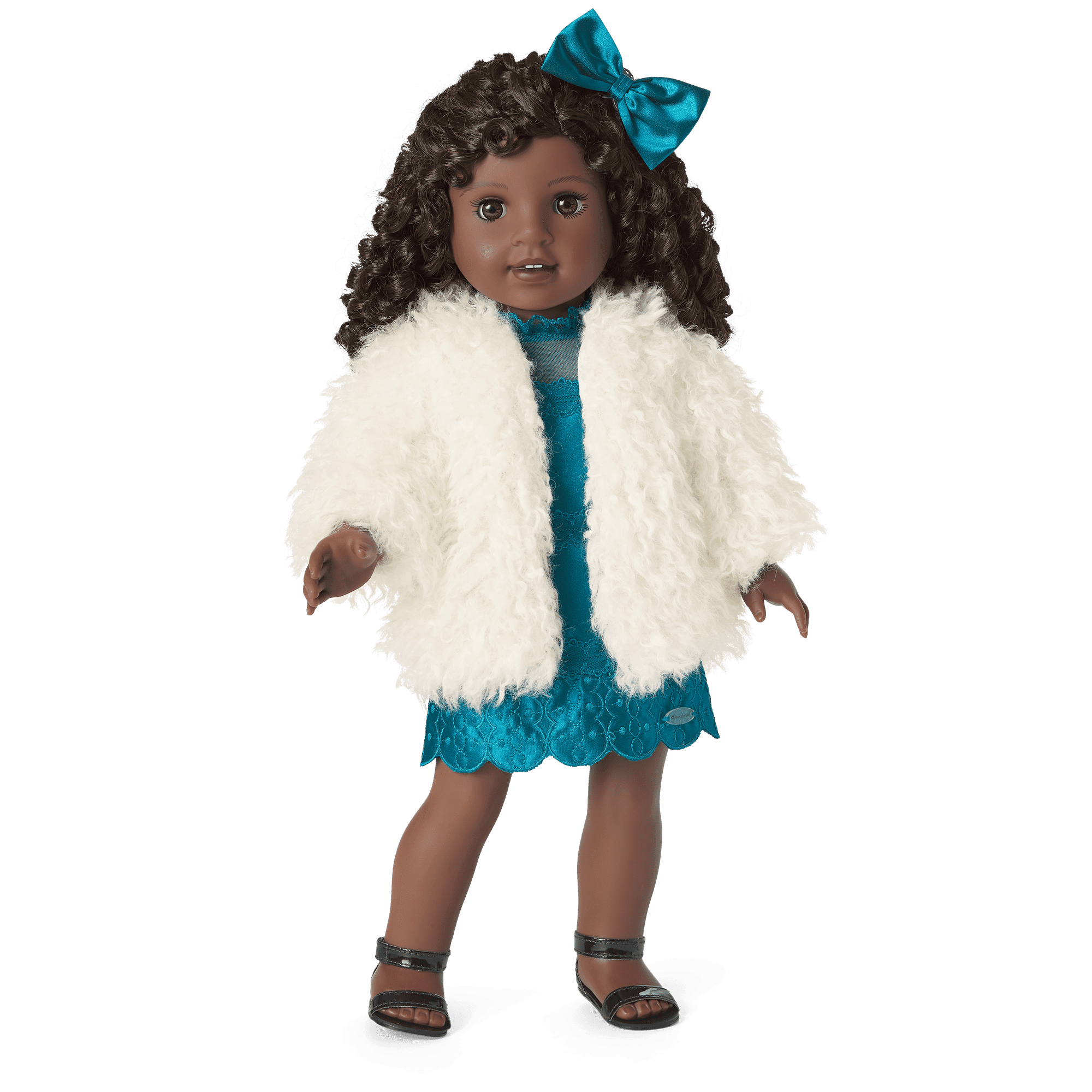 Jazzy Flapper & Fur Coat Outfit for 18-inch Dolls