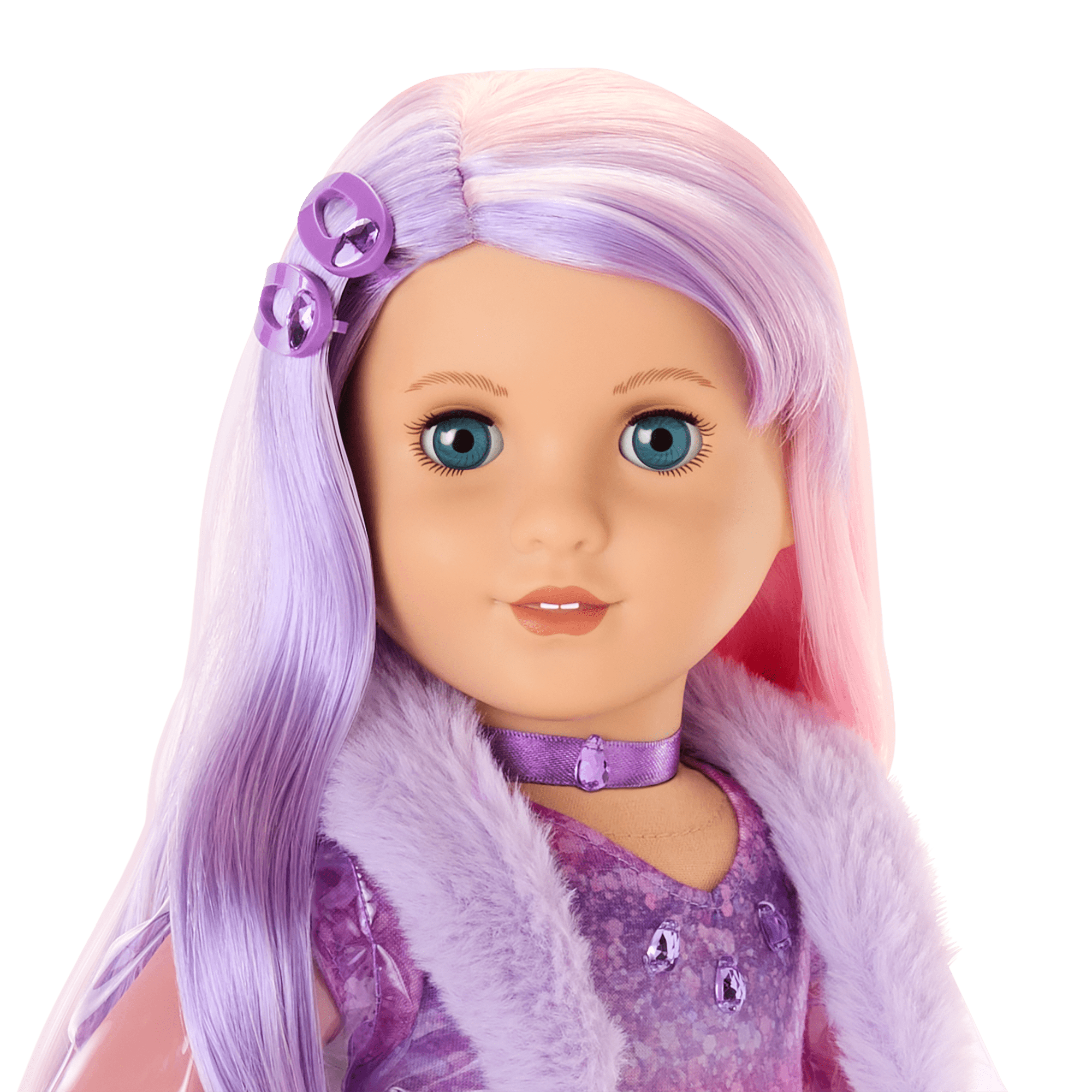 February Amazing Amethyst Outfit for 18-inch Dolls