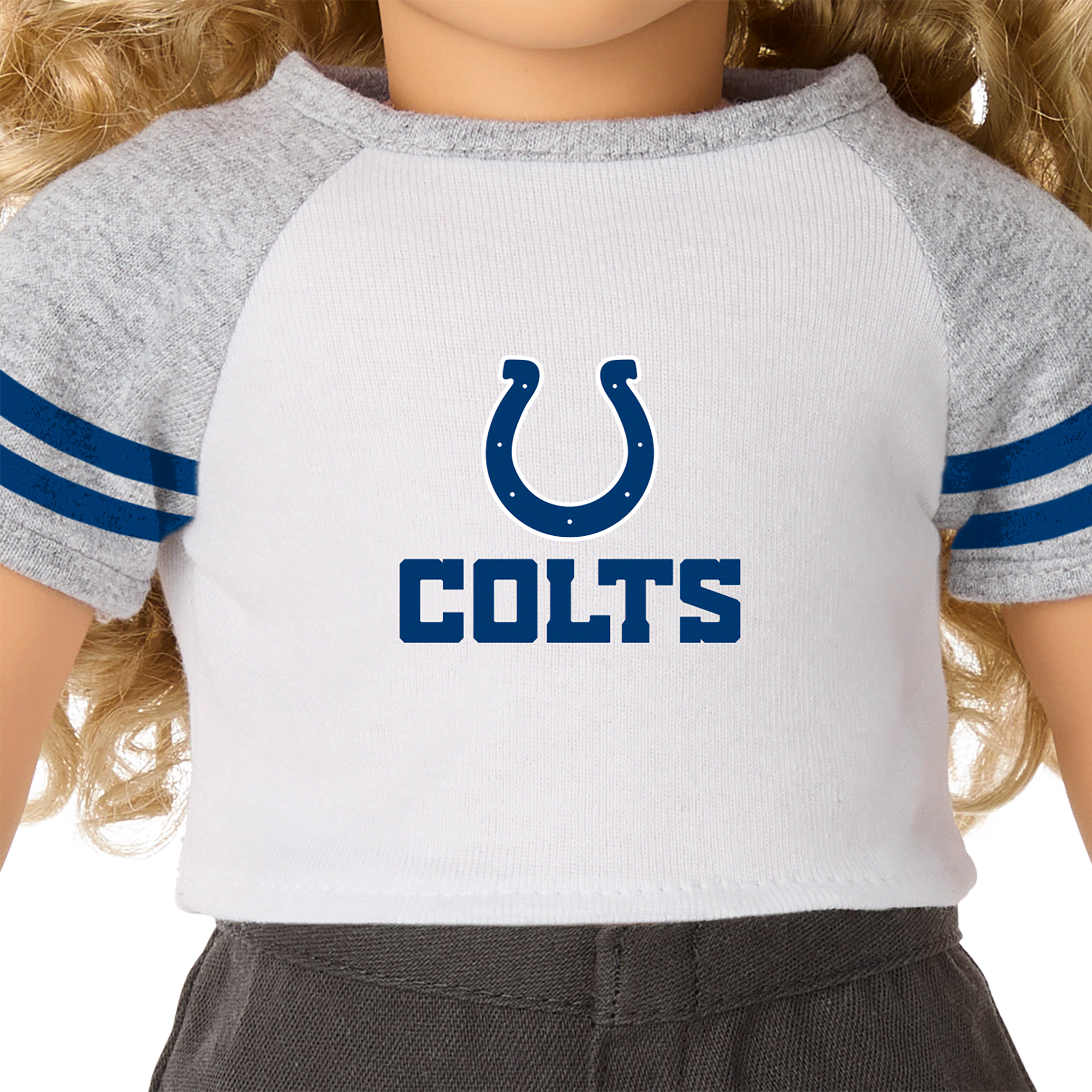 American Girl® x NFL Indianapolis Colts Fan Tee for 18-inch Dolls
