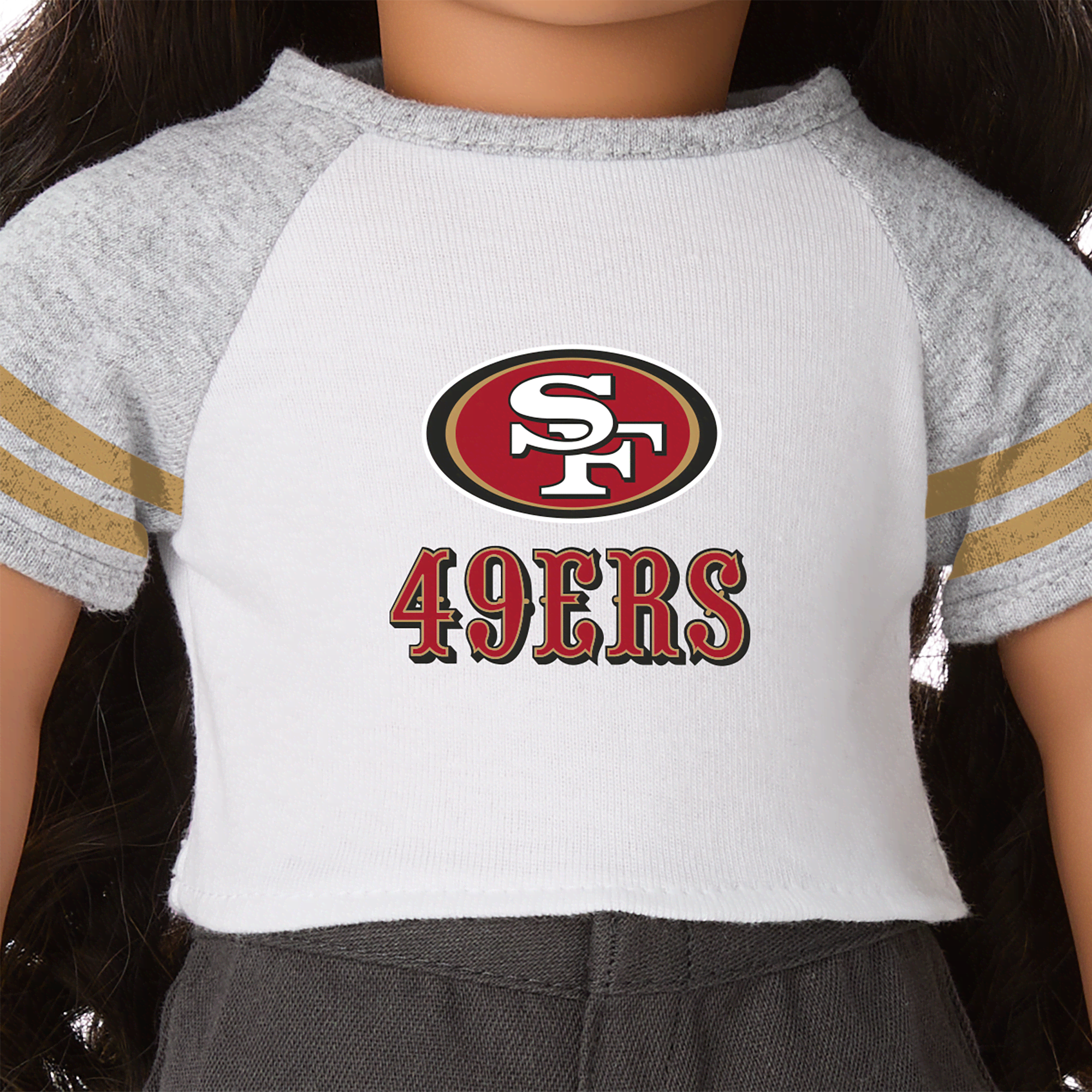 American Girl® x NFL San Francisco 49ers Fan Tee for 18-inch Dolls