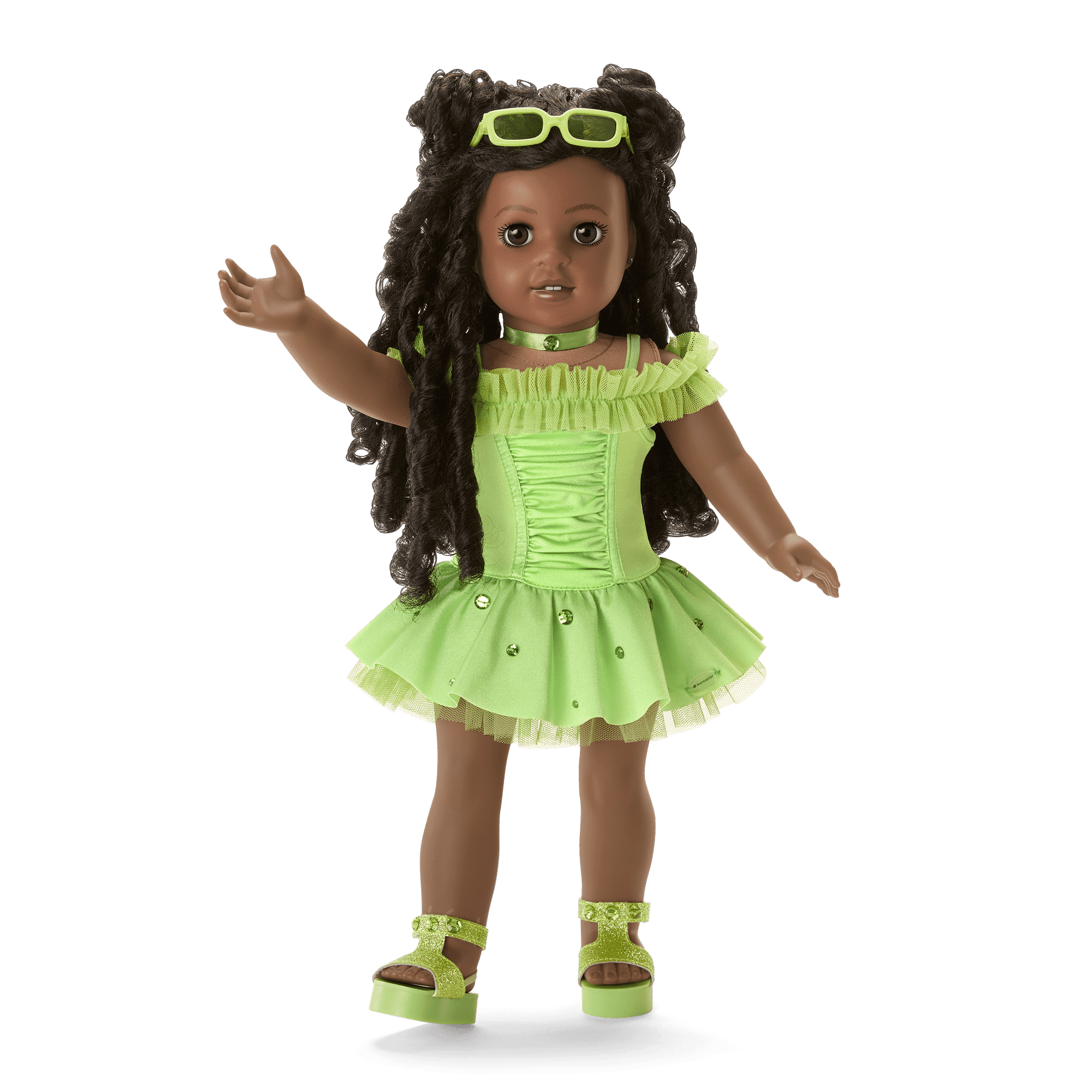 August Phenomenal Peridot Outfit for 18-inch Dolls