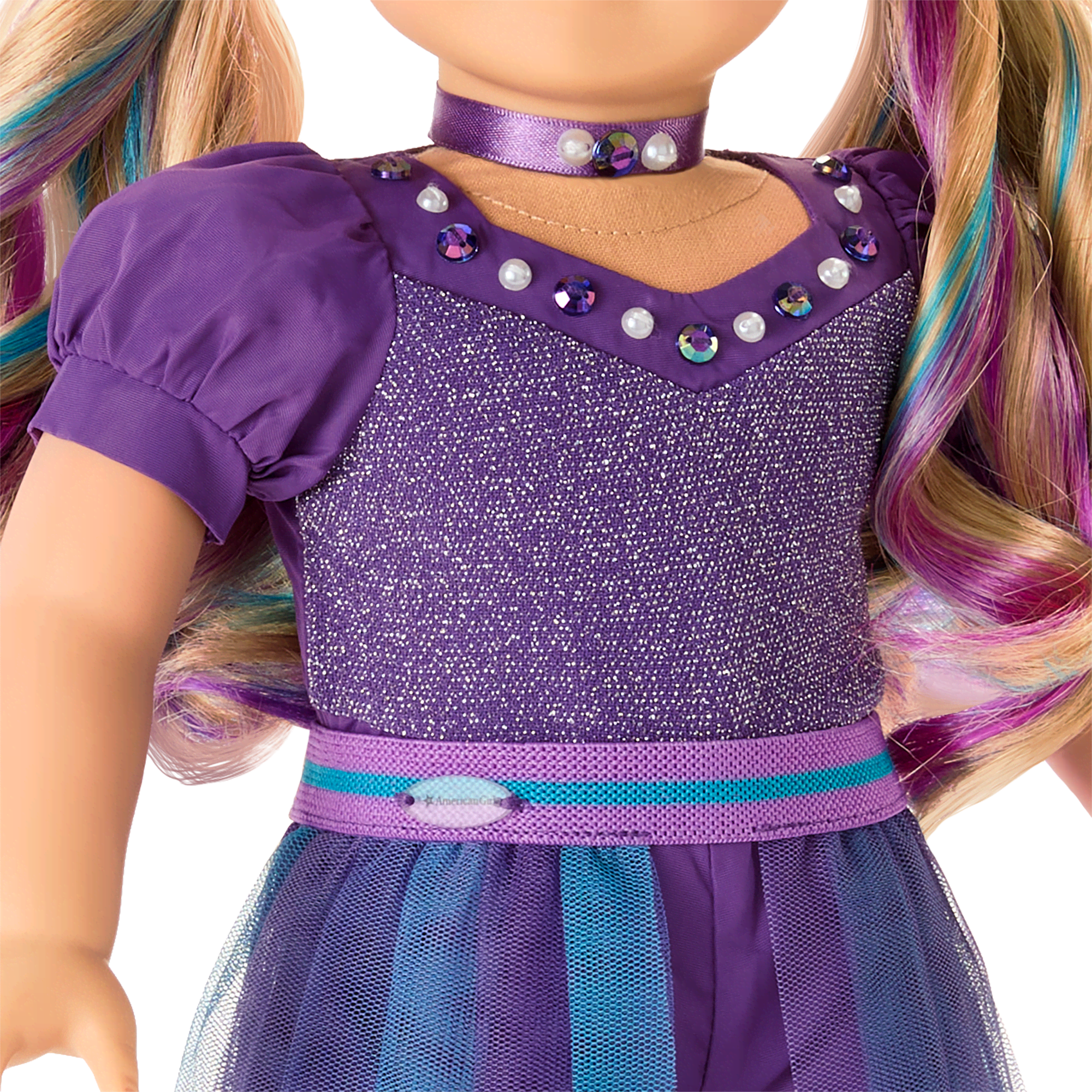 June Exquisite Alexandrite Outfit for 18-inch Dolls