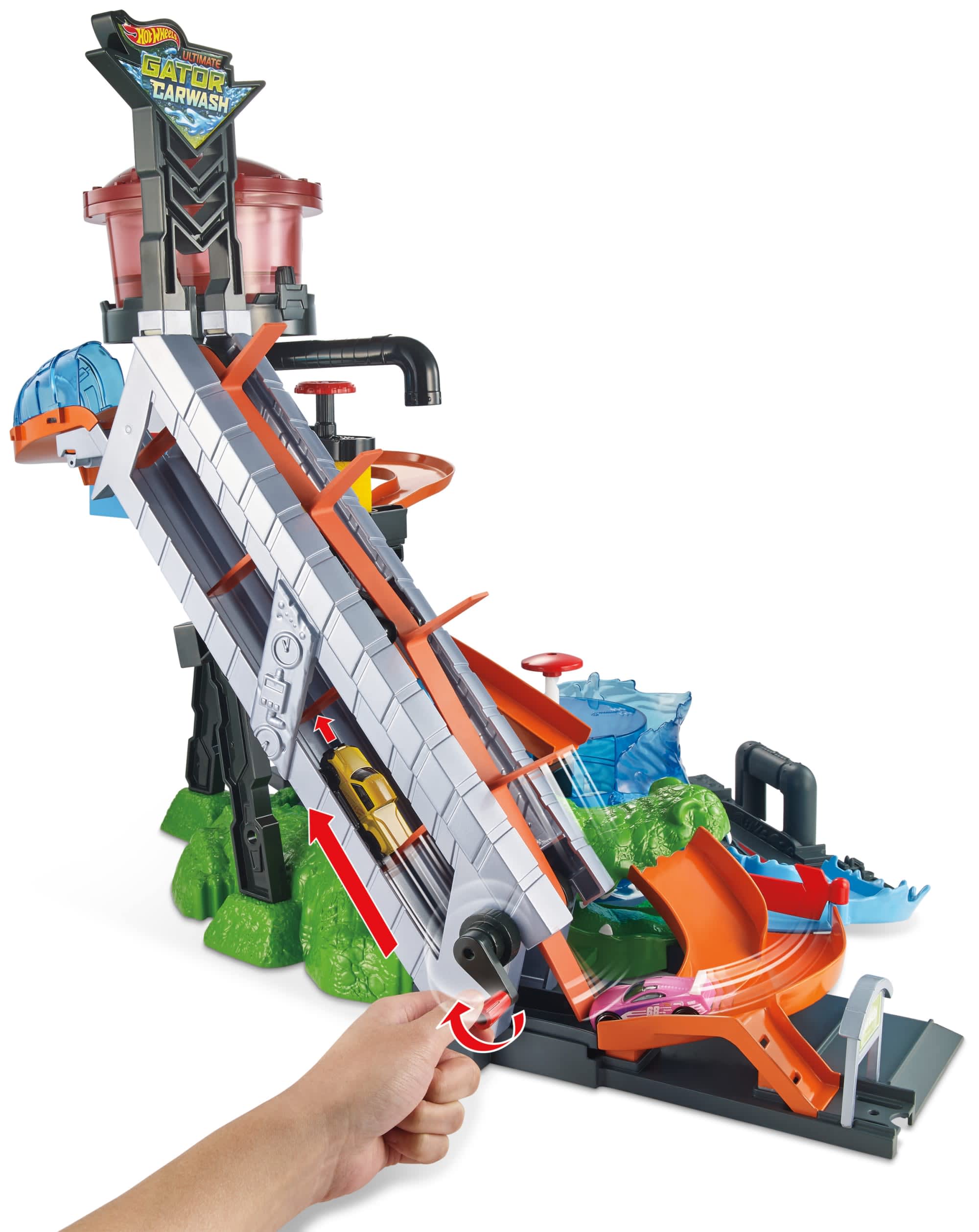 Hot Wheels Ultimate Gator Car Wash Playset Mattel