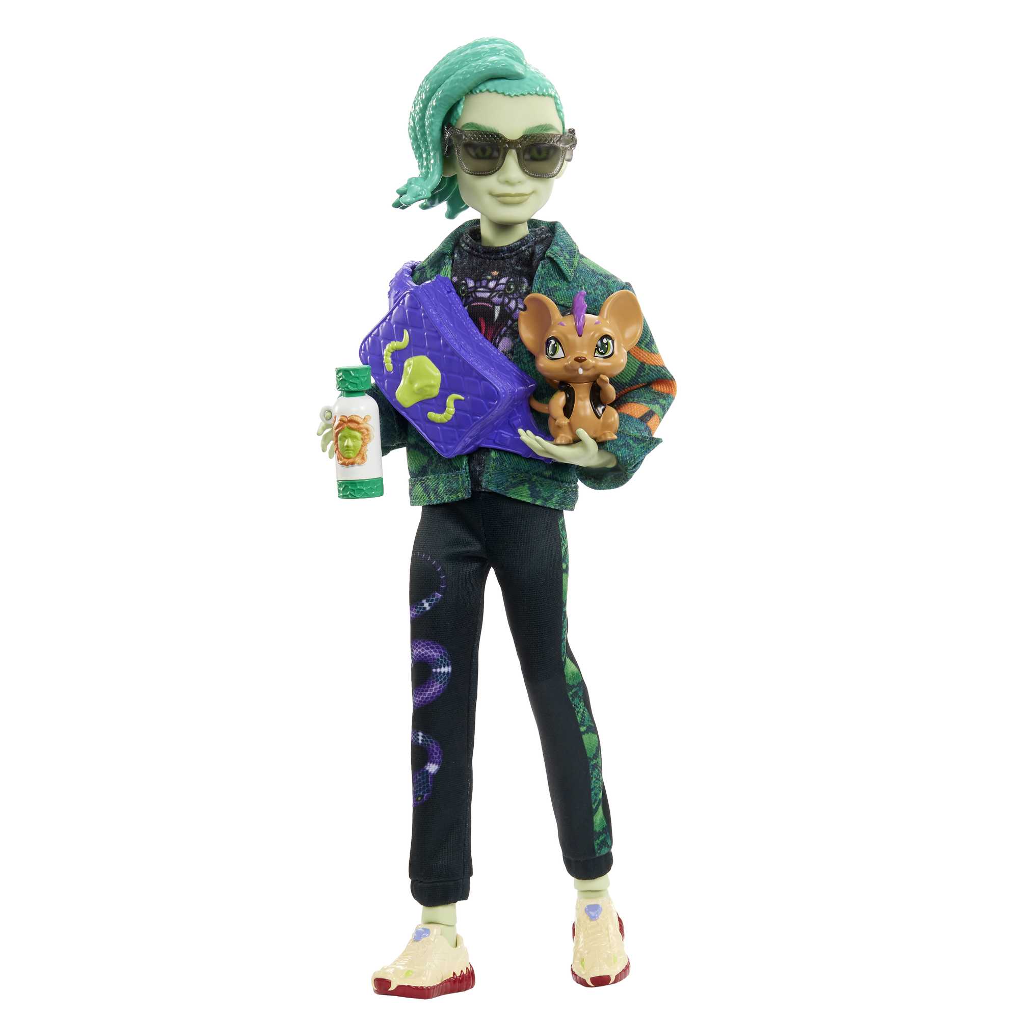 Monster High Deuce Gorgon Doll With Pet And Accessories Mattel