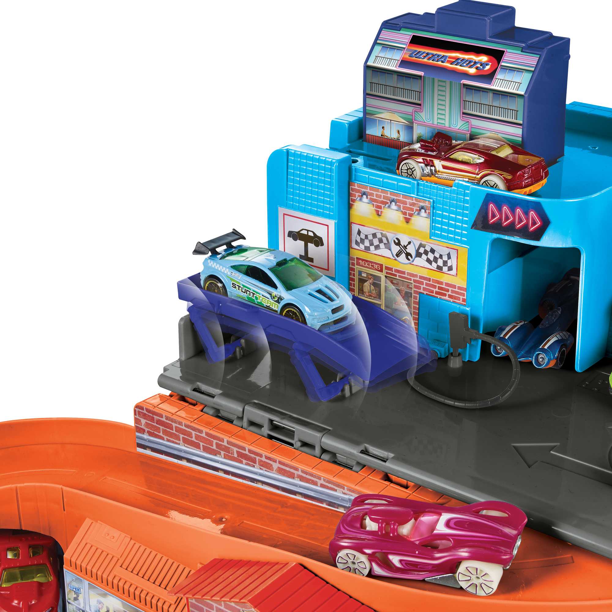 Hot wheels stunt & go track set online