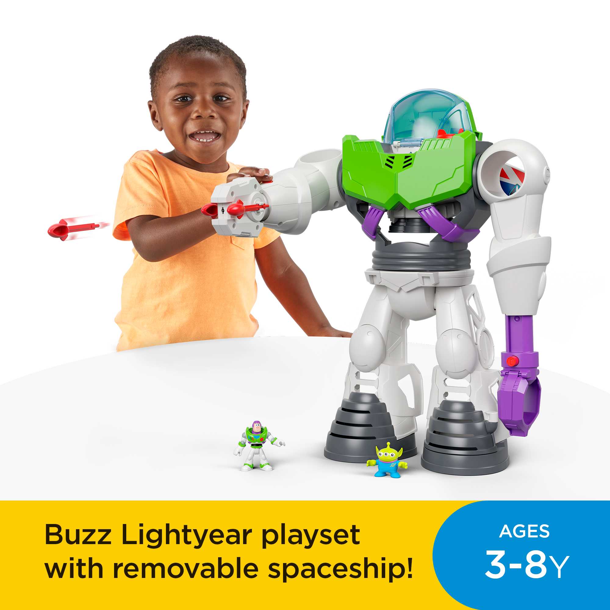 Imaginext playset featuring DisneyPixar Toy Story Buzz Lightyear Robot Mattel