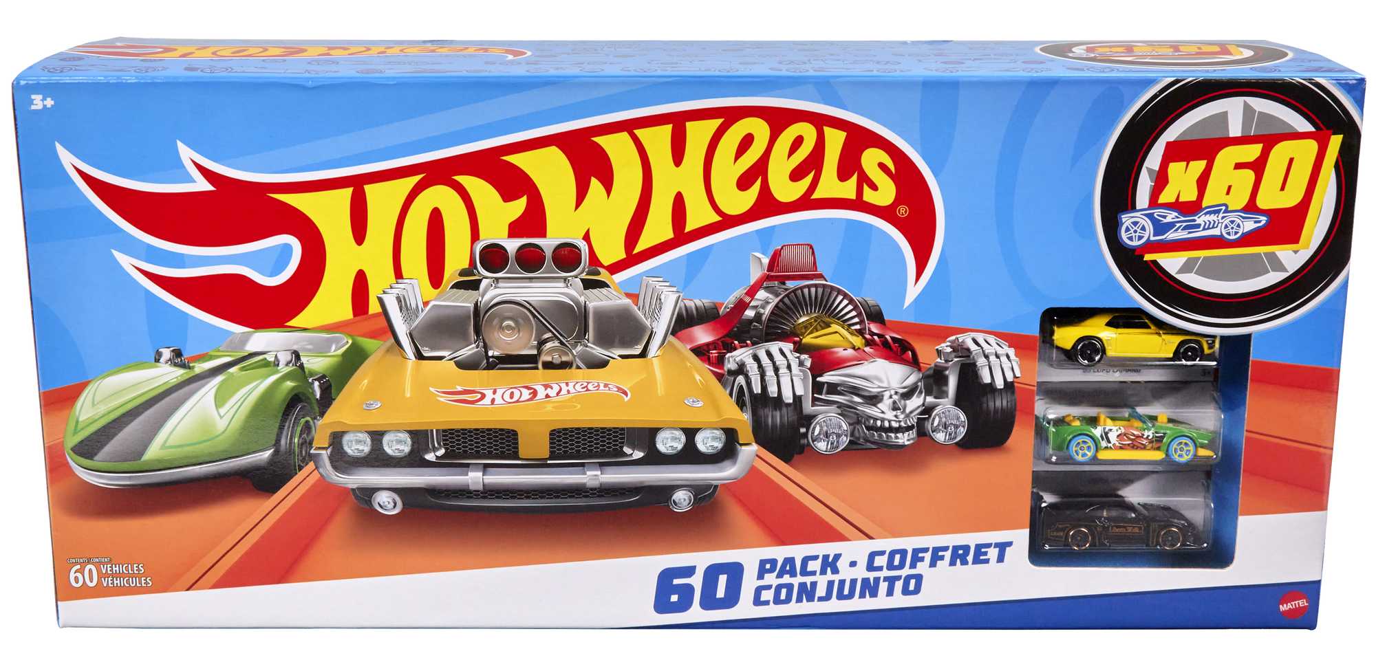 Hot Wheels cars assortment (Lot sale of 60 plus carrying case)