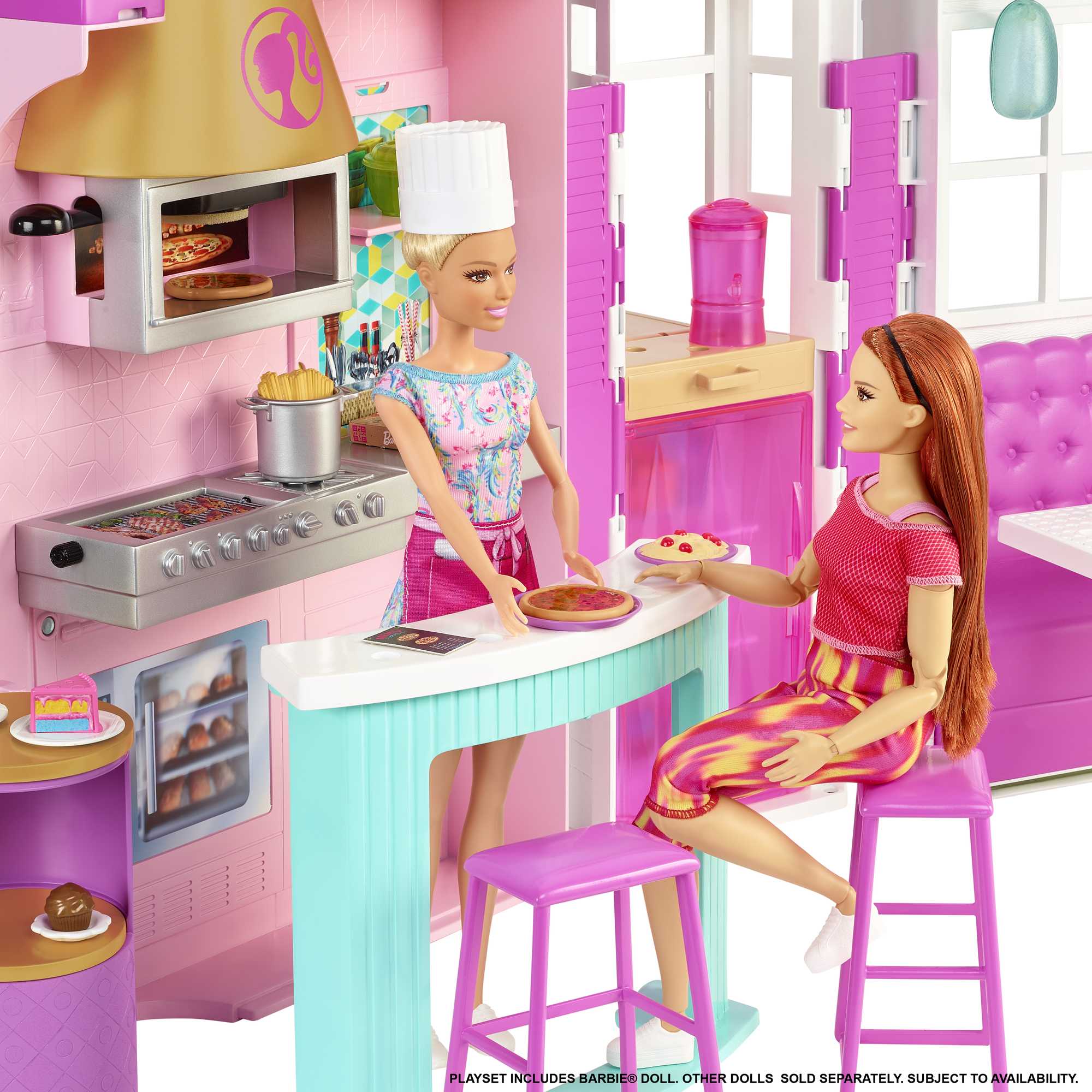 Kitchen set barbie doll hotsell