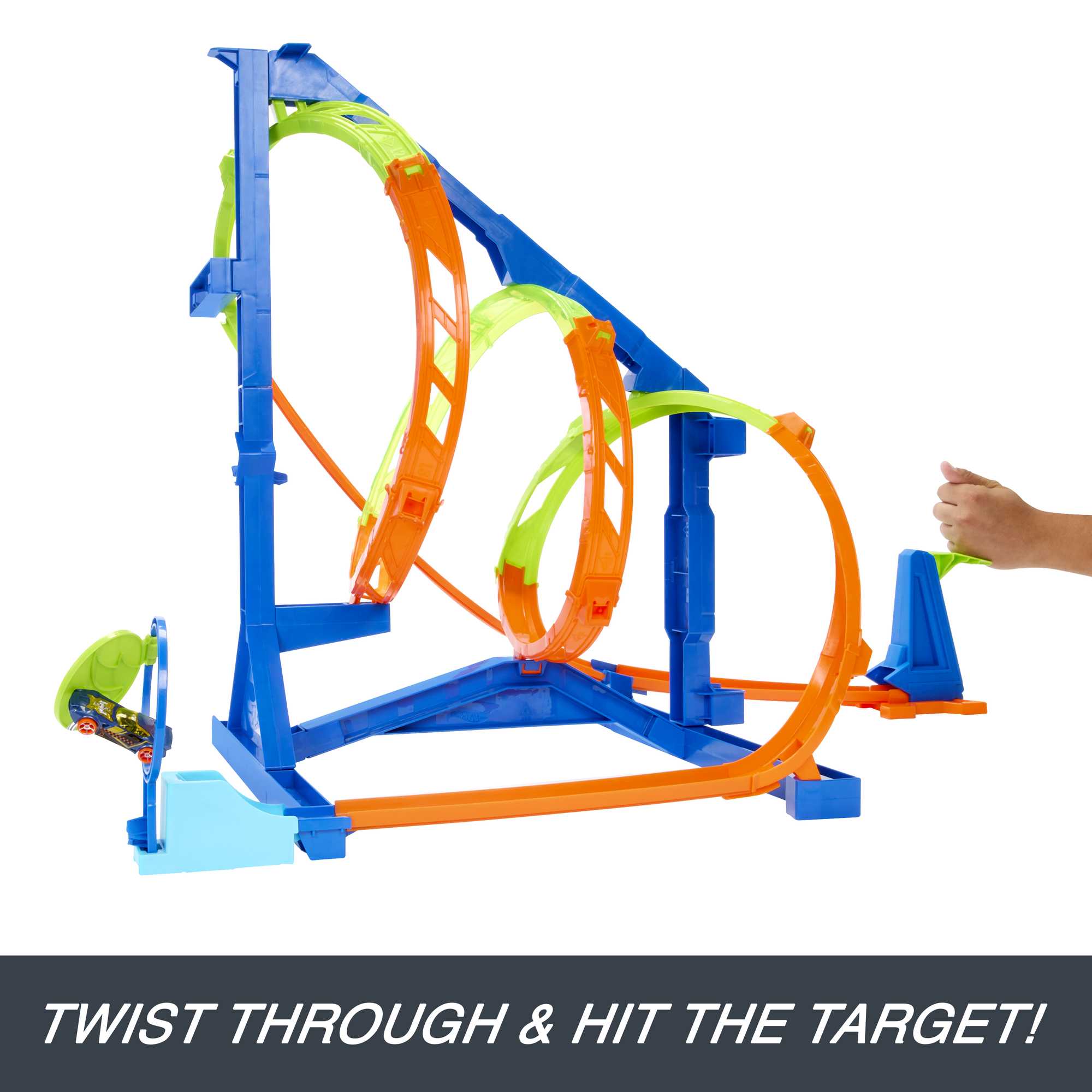 Hot wheels corkscrew crash target online