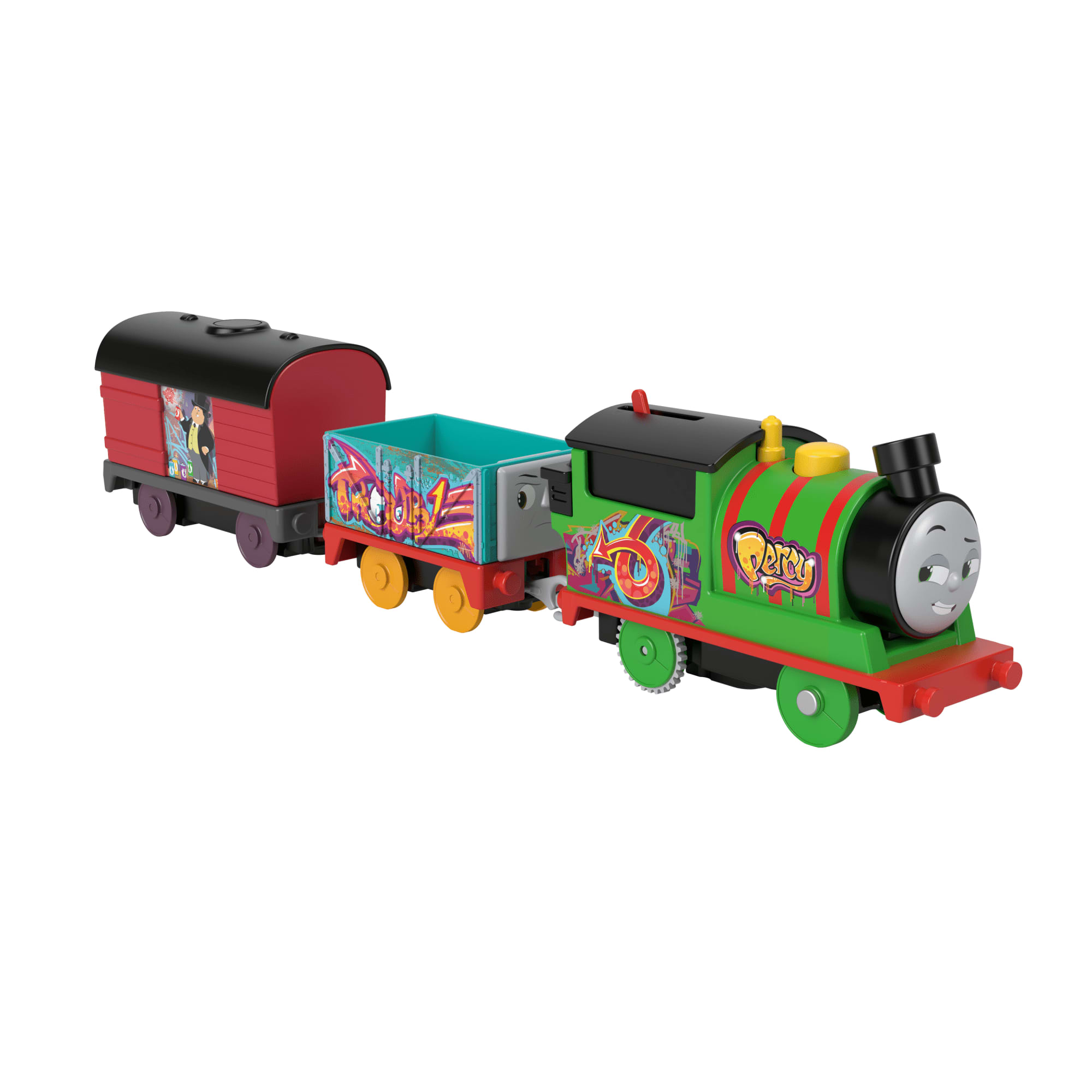 SURPRISE FACE THOMAS on sale COAL SPECKLED DIECAST TAKE ALONG COAL CARGO GREEN