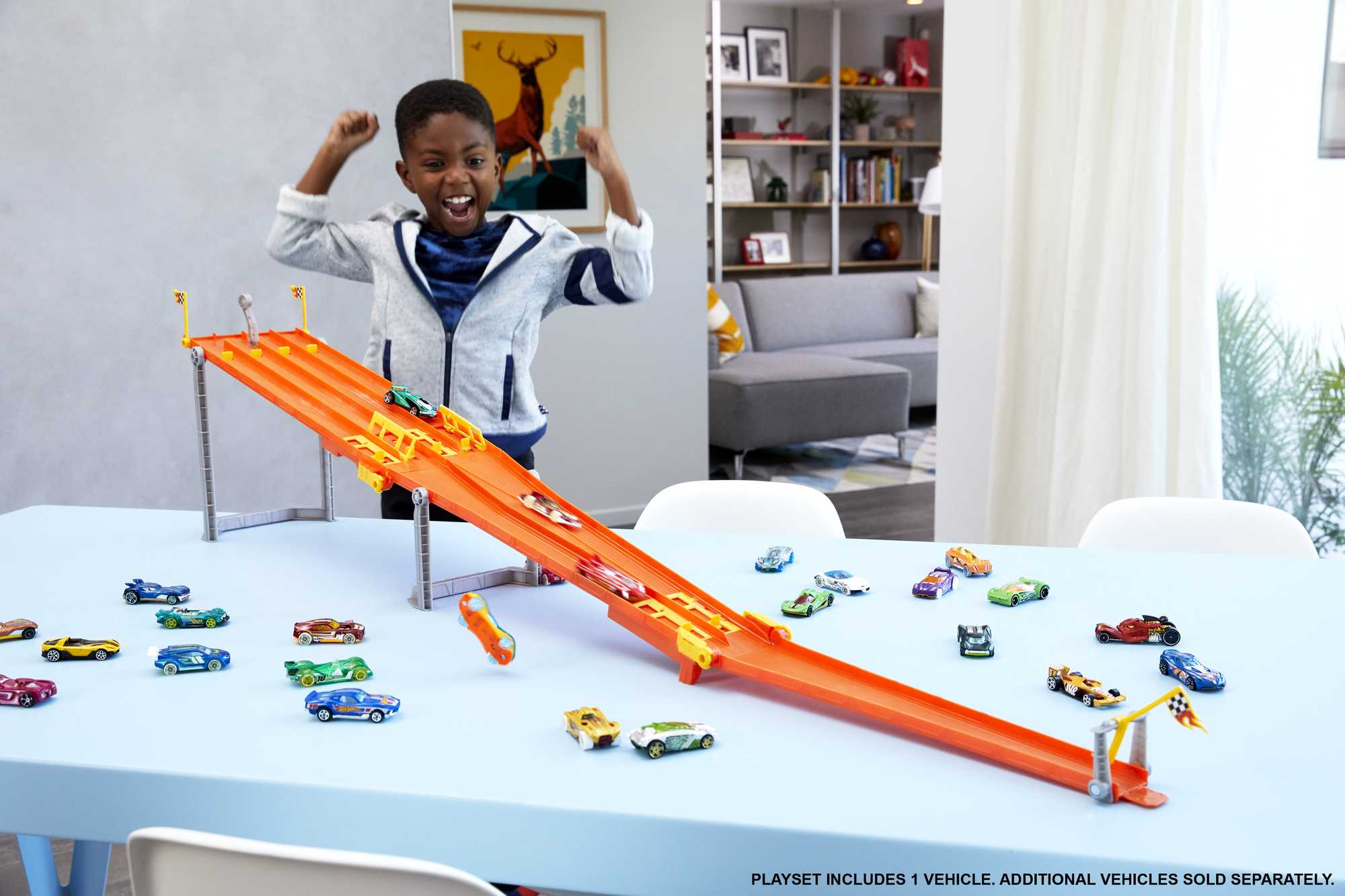 HOT WHEELS 4 LANE ELIMINATION RACE TRACK SET Mattel