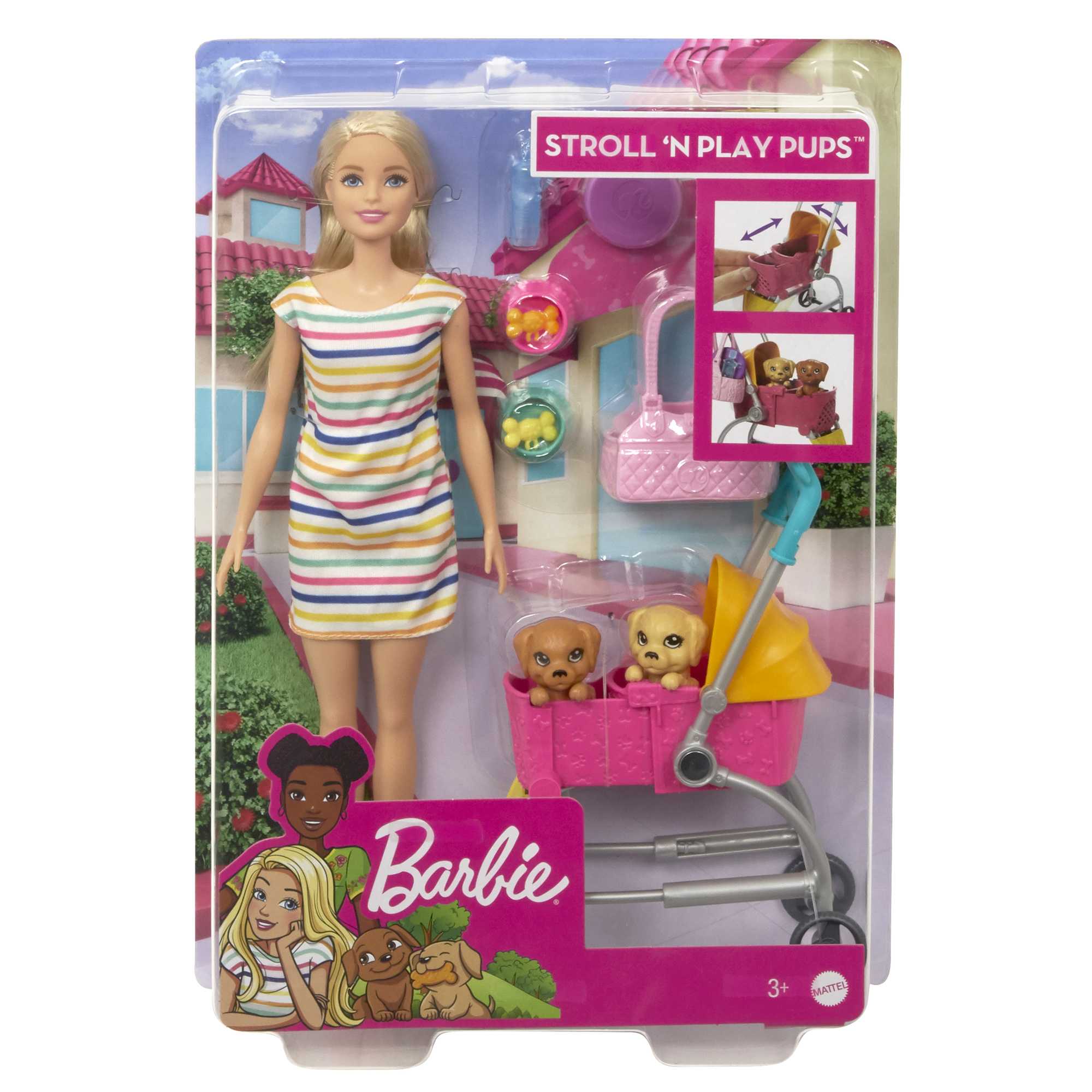 Barbie dog stroller best sale