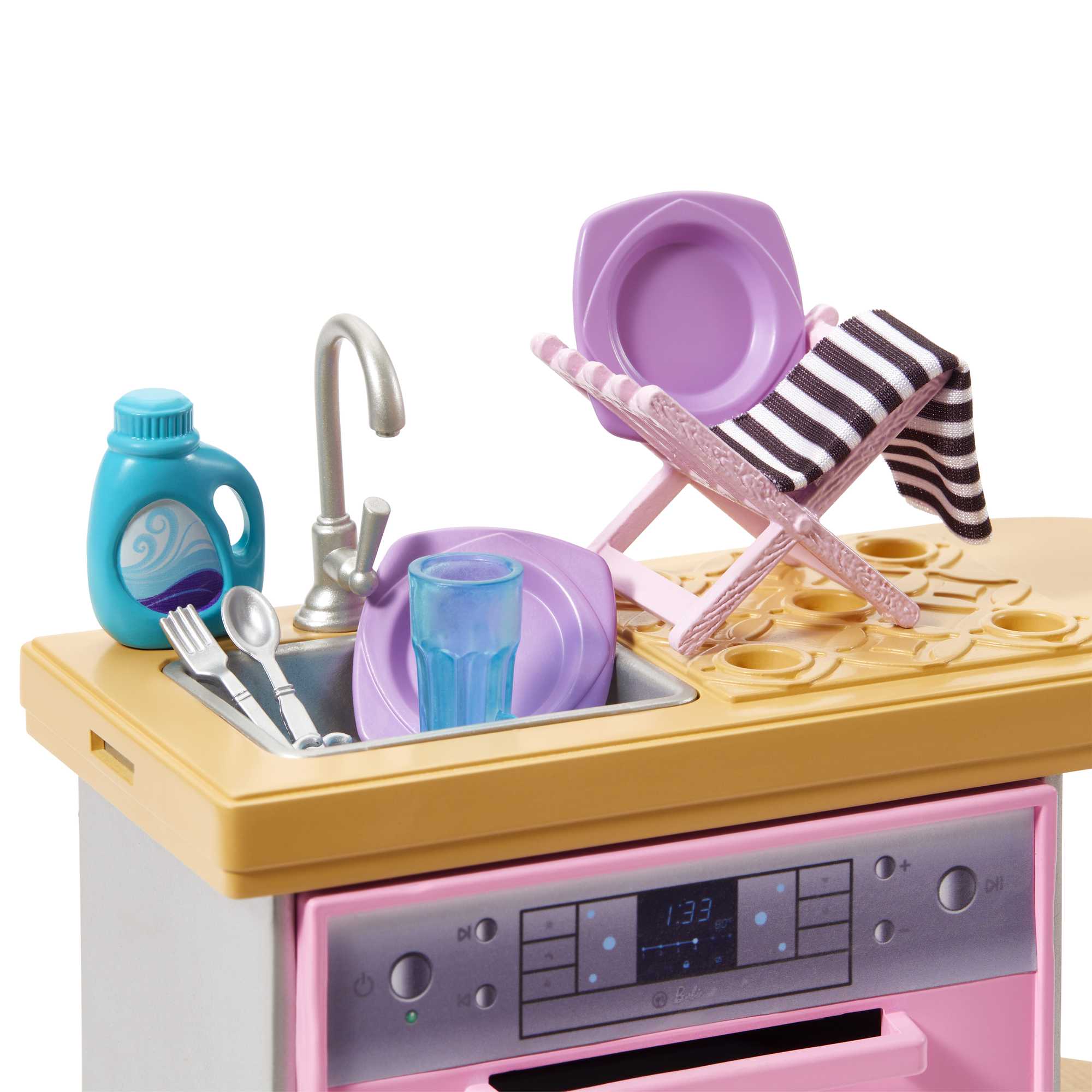 Barbie Furniture And Accessory Pack Kids Toys Dishwasher Theme