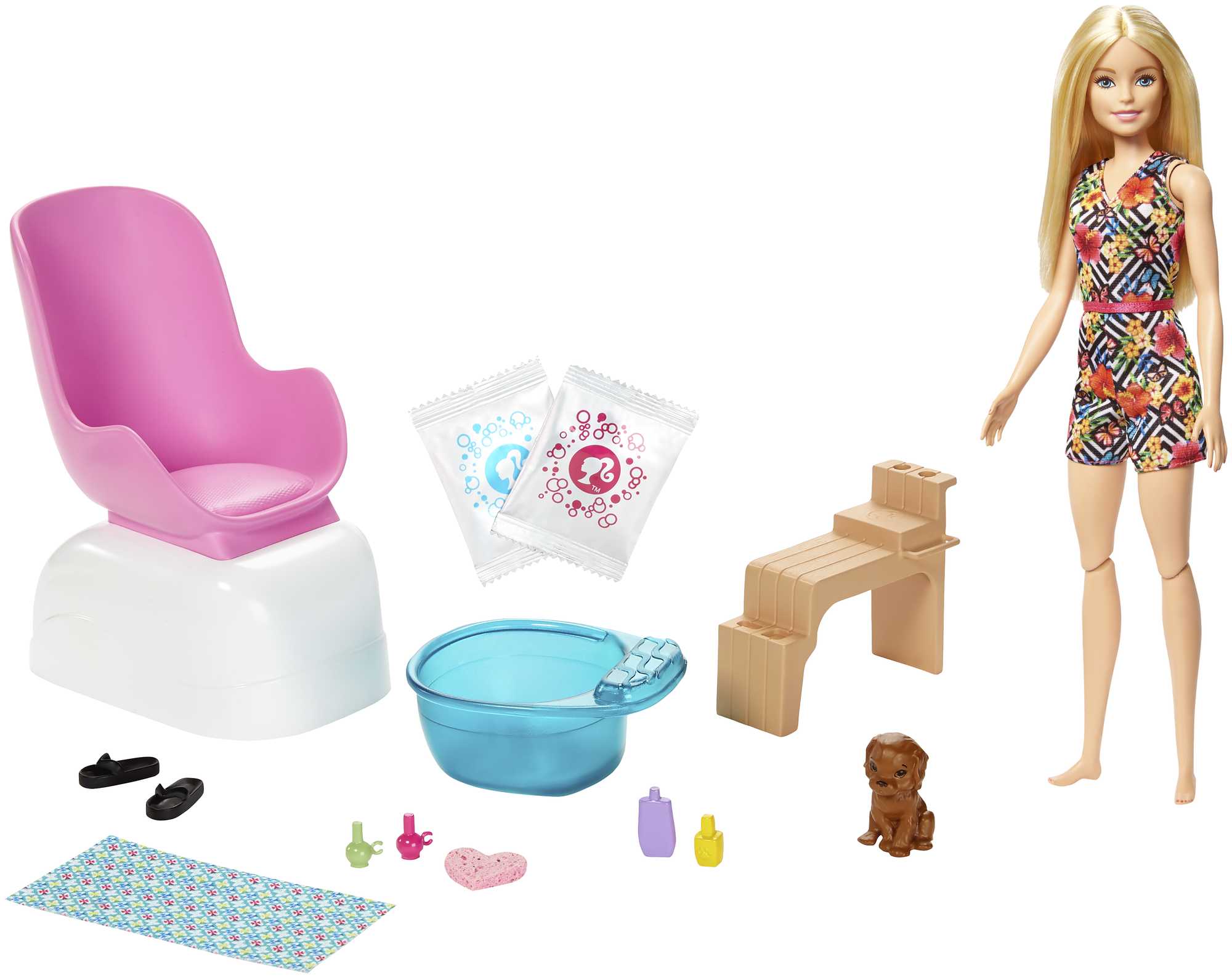 Barbie Mani Pedi Spa Barbie Doll Playset Mattel