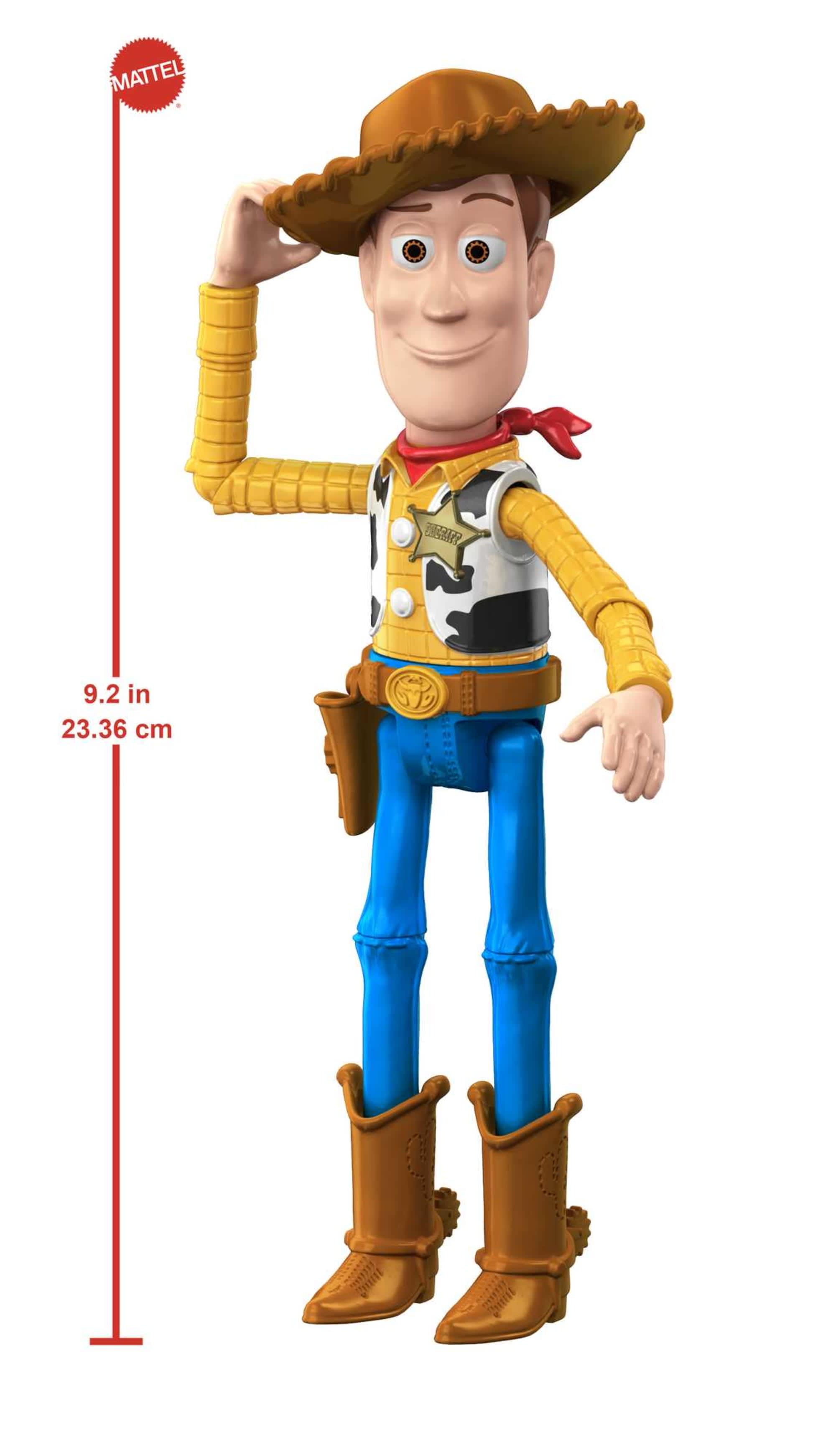 Disney and Pixar Toy Story Woody Action Figure 9.2 in Tall Highly Posable with Authentic Movie Details Mattel