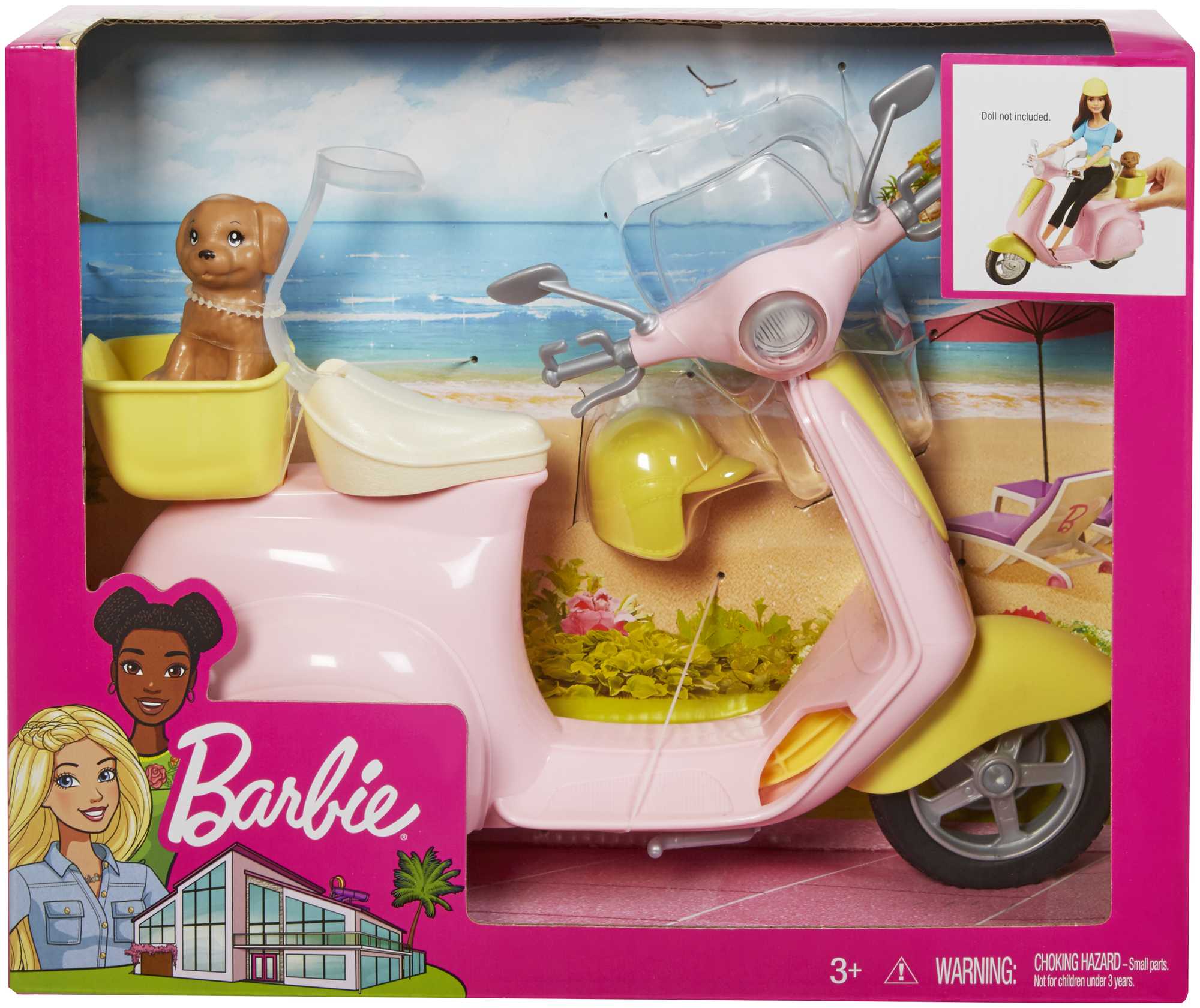 Barbie scooter with puppy online