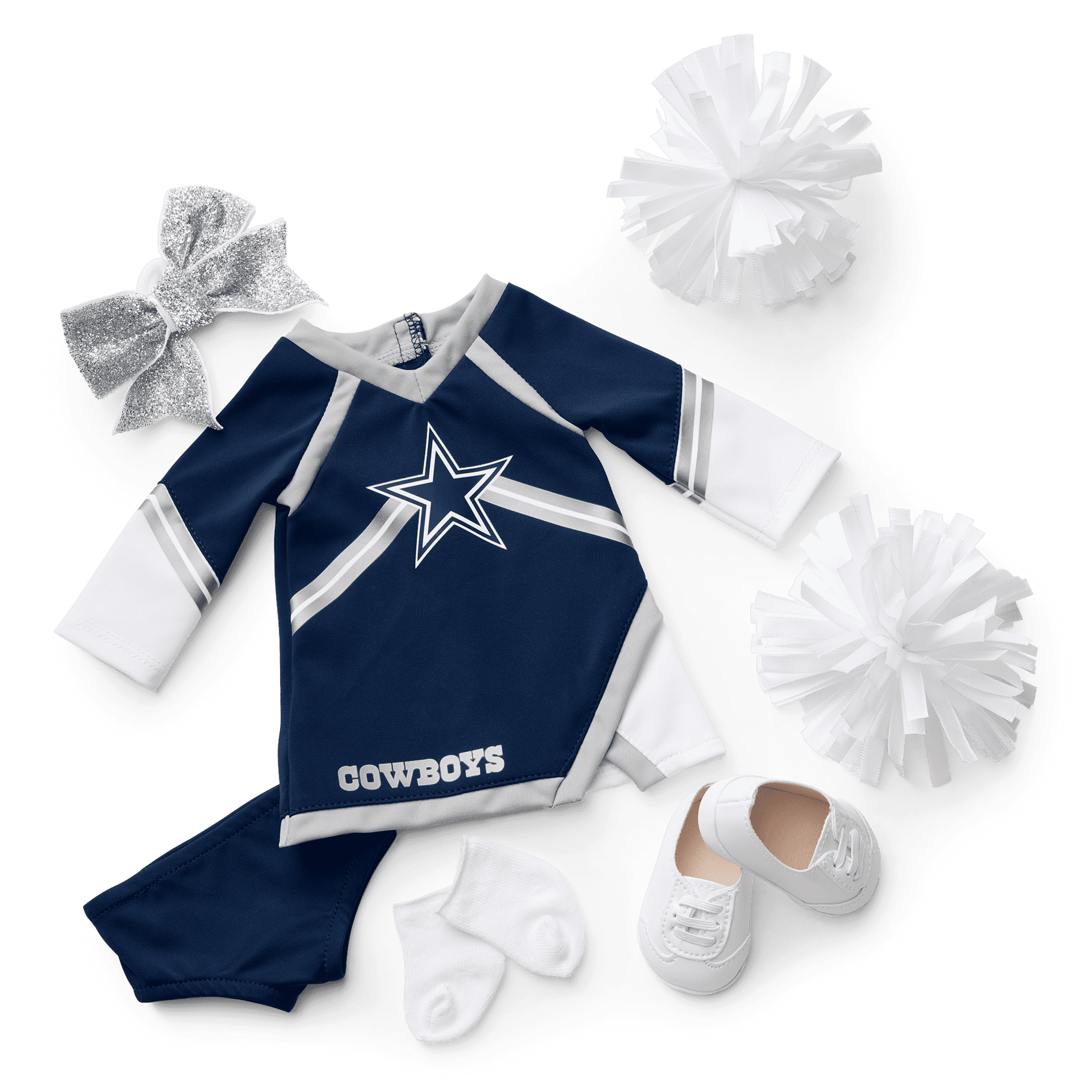 Dallas cowboys baby cheerleader outfit sale