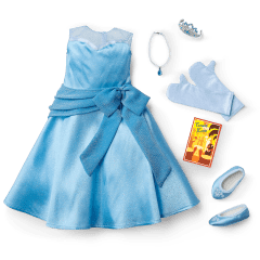 American Girl Disney Princess Tiana Evening Star Dress & Accessories for 18-inch Dolls