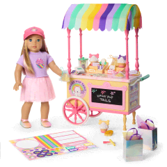 American girl doll hot dog stand clearance
