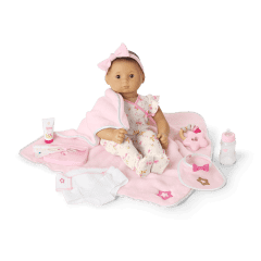 Bitty Baby Doll 4 with Black Hair Care Play Set