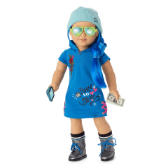 Truly Me Doll 90 in Skater Dress Chic Stylish Accessories American Girl