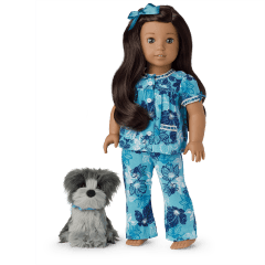 Nanea s Floral Pajamas for Dolls Dog American Girl