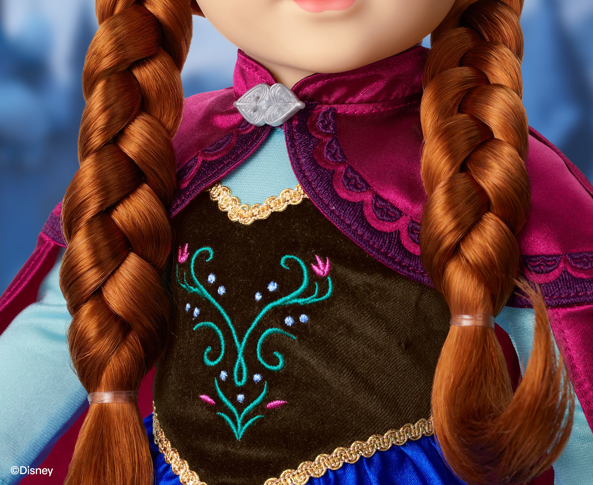 Bodice details on Anna's dress