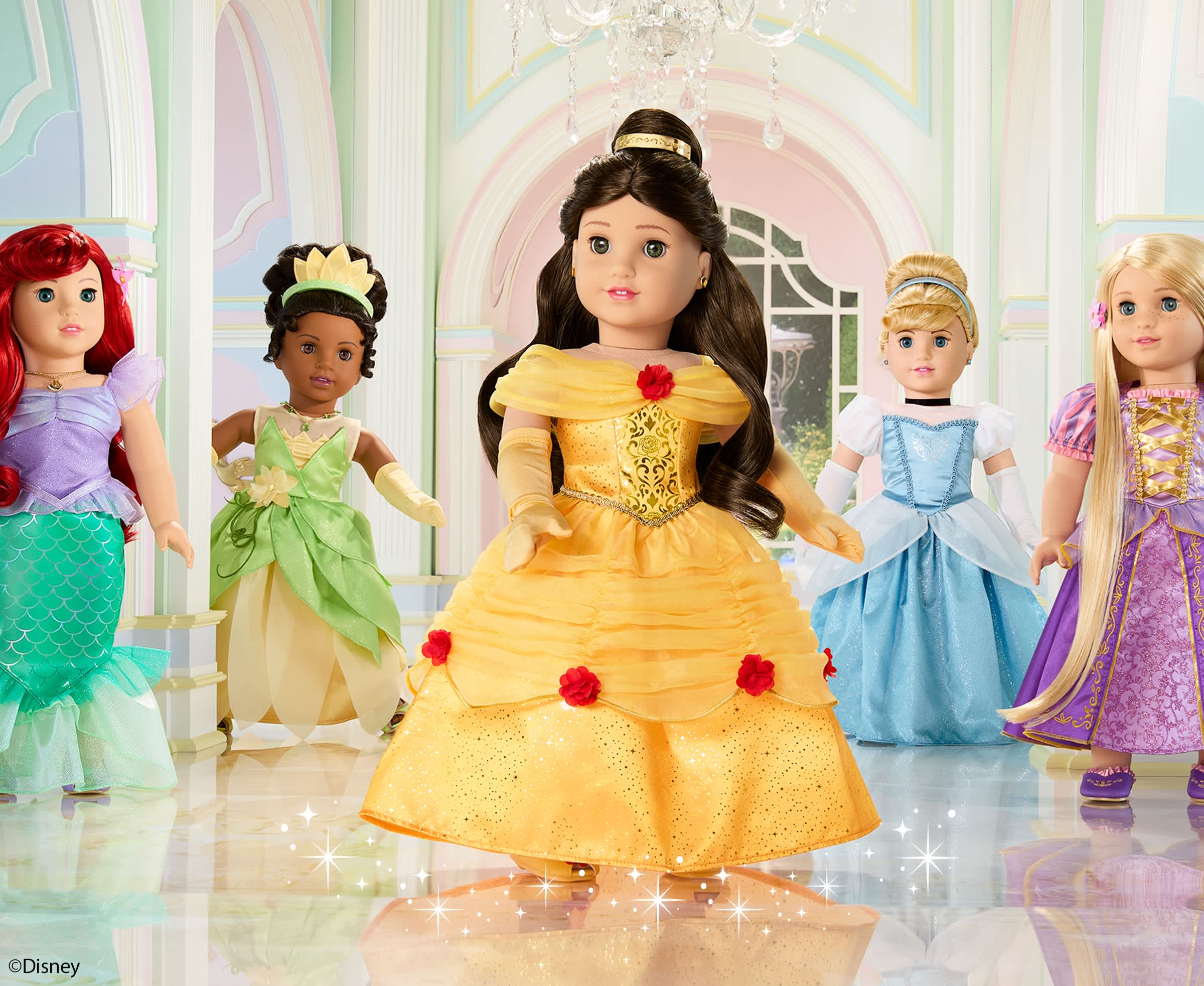 Belle in a ballroom