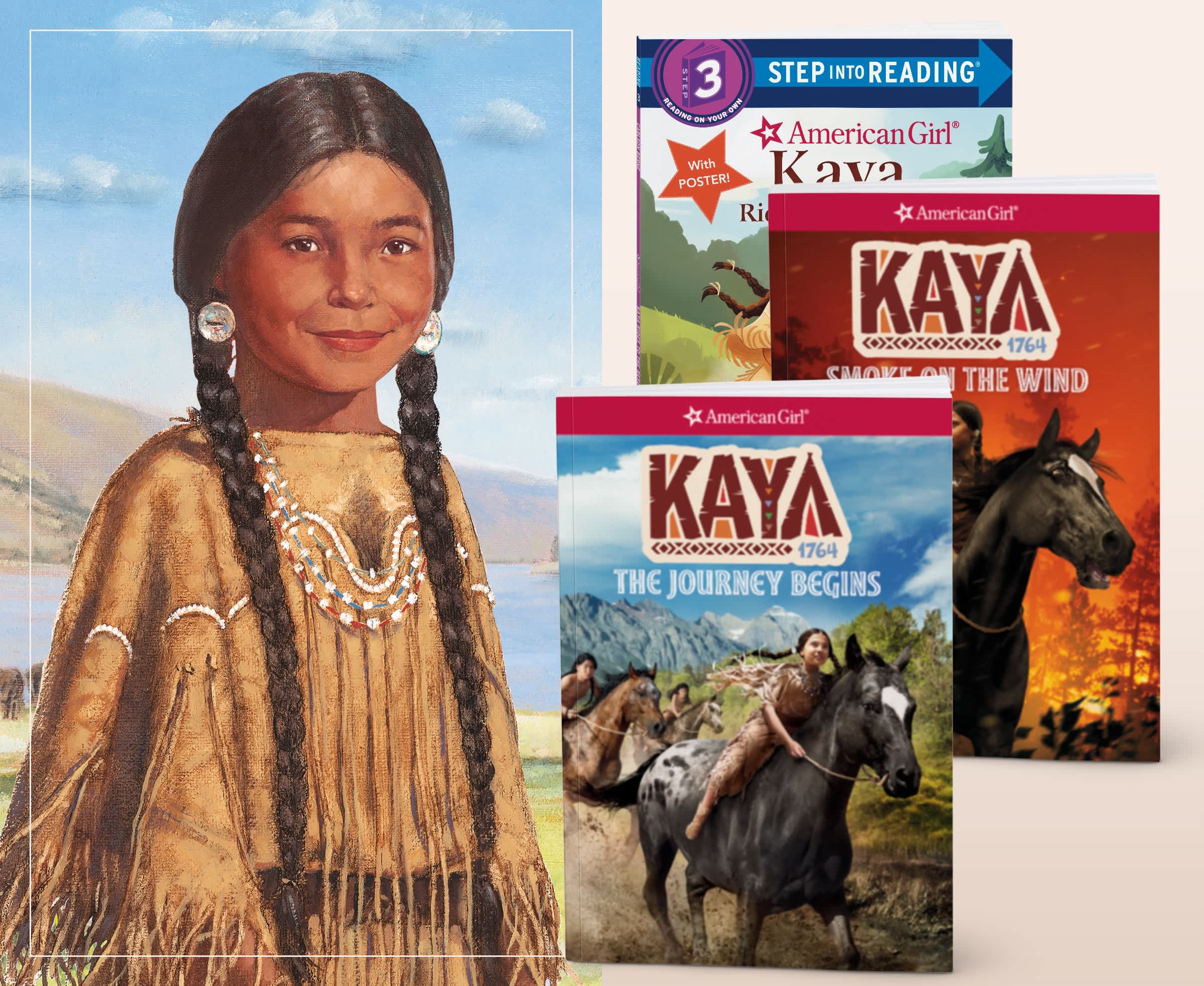 Kaya and her three corresponding books