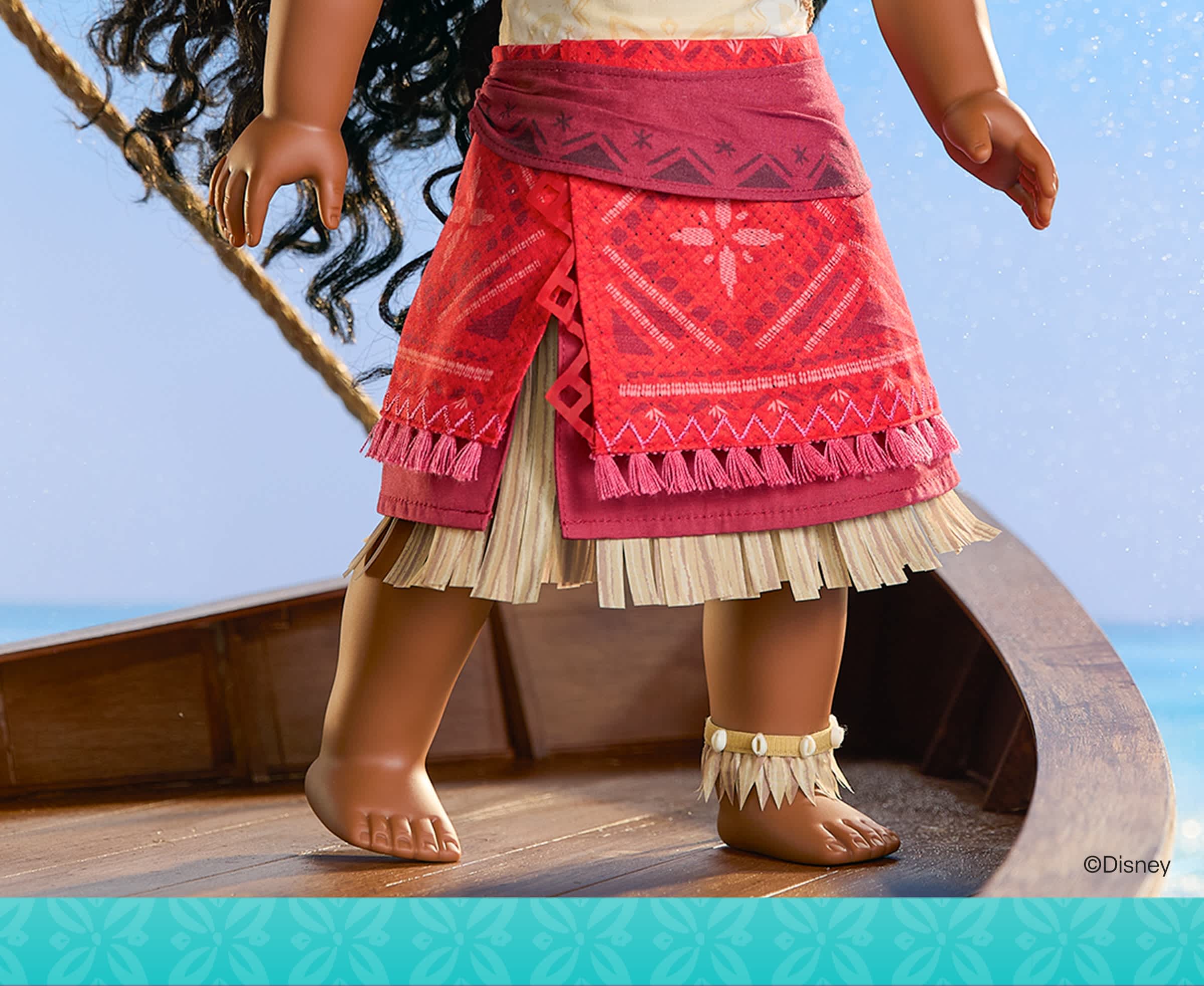Detail of Moanas outfit