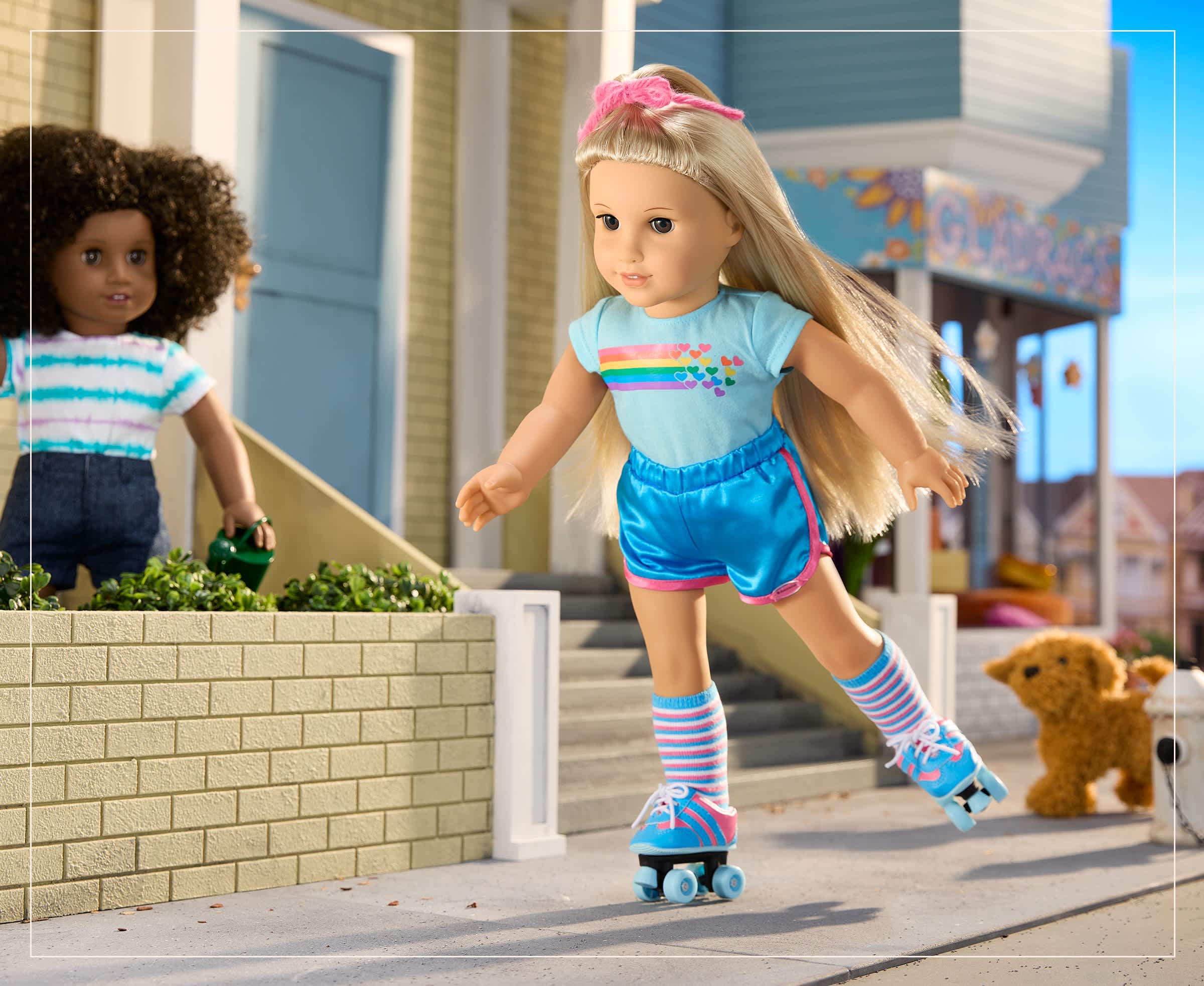 Julie Albright rollerskating