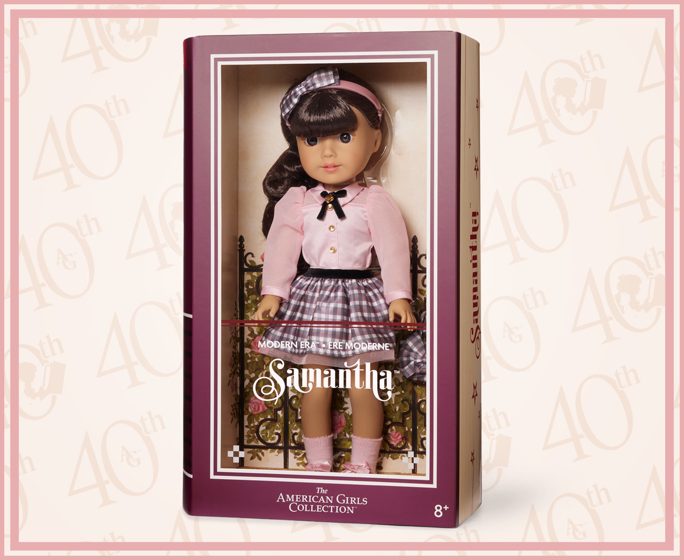 Modern Era American Girl doll Samantha in her packaging