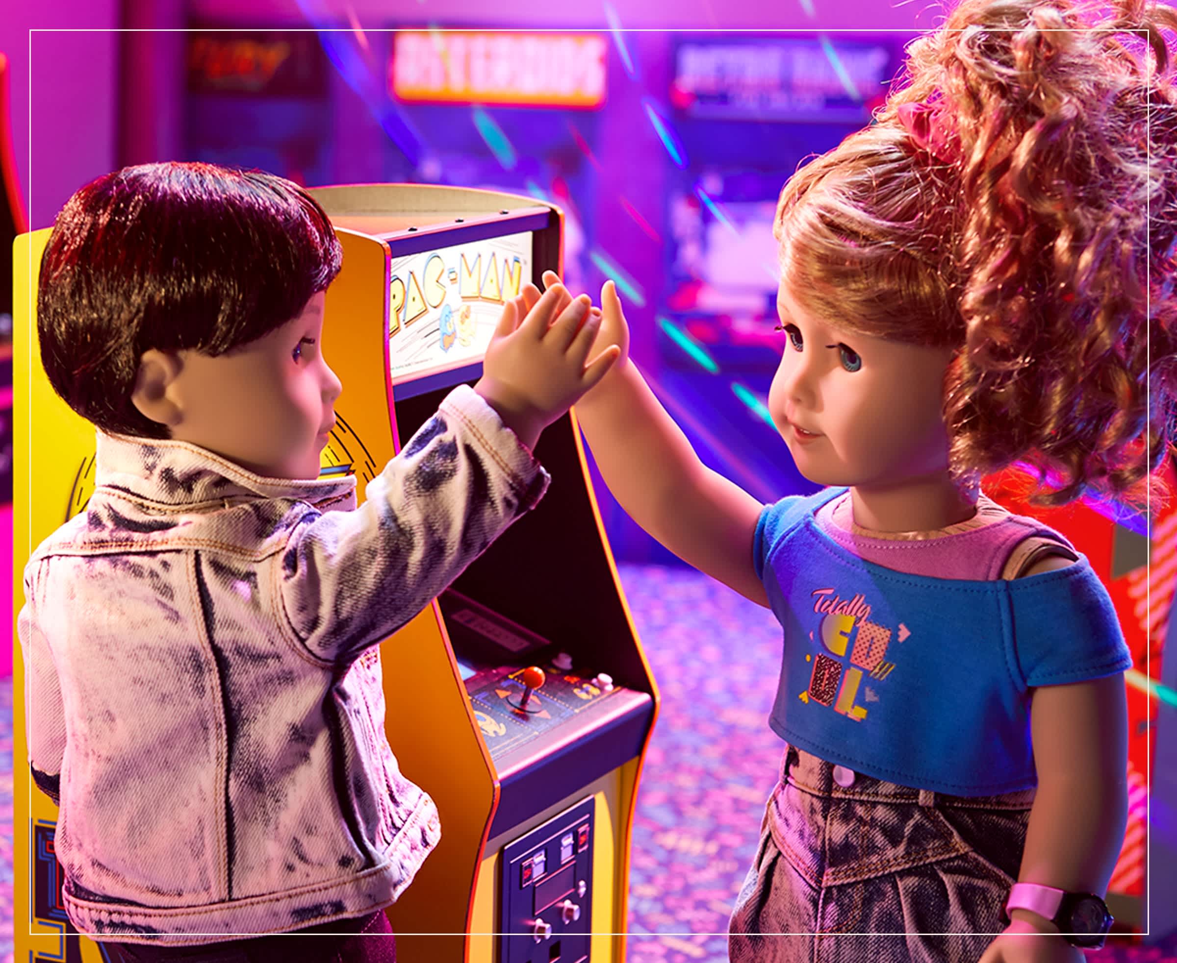Courtney Moore at the arcade