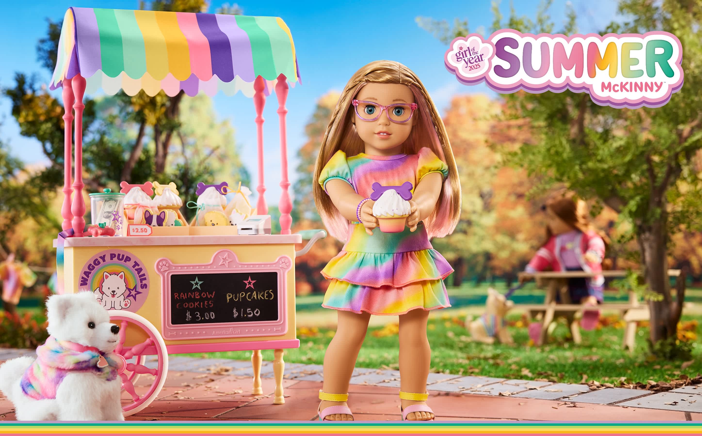 Animal De Compagnie American Girl - Chien Scamper Pour La Poupée Kavi (Fille De L'année 2023)