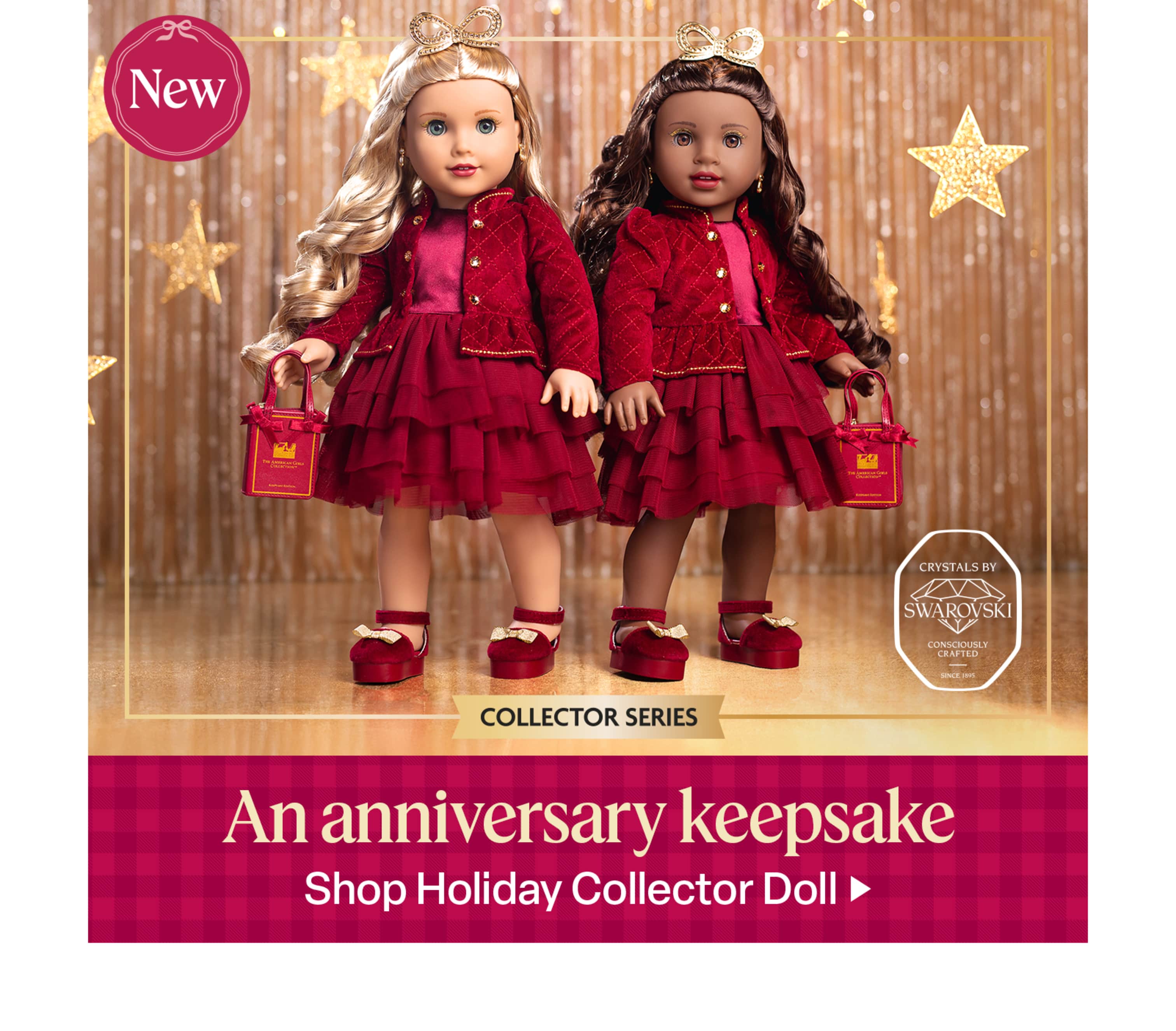 New! A 40th anniversary keepsake: The American Girl® Holiday Collector Doll. Get yours today.
