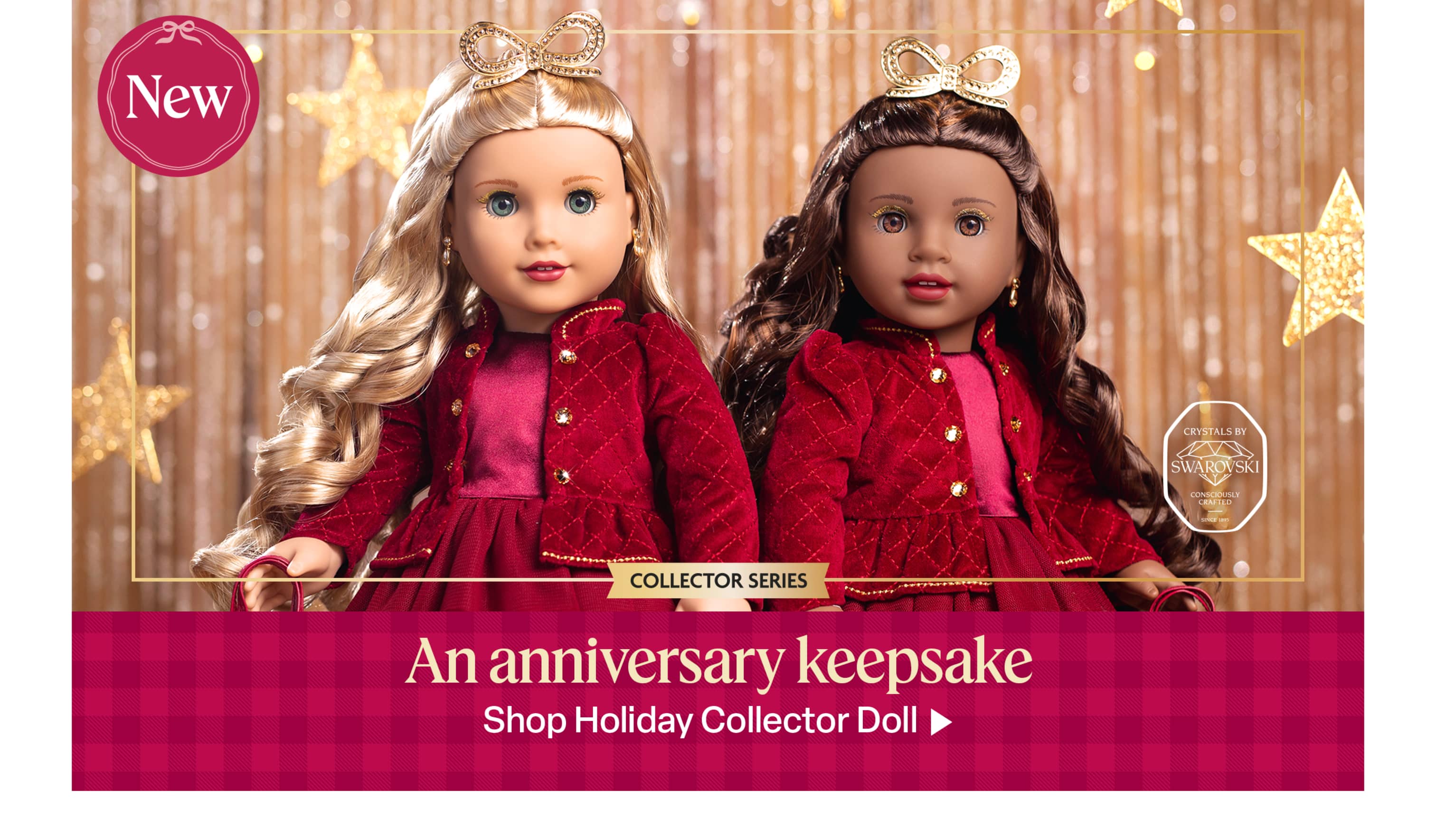 New! A 40th anniversary keepsake: The American Girl® Holiday Collector Doll. Get yours today.