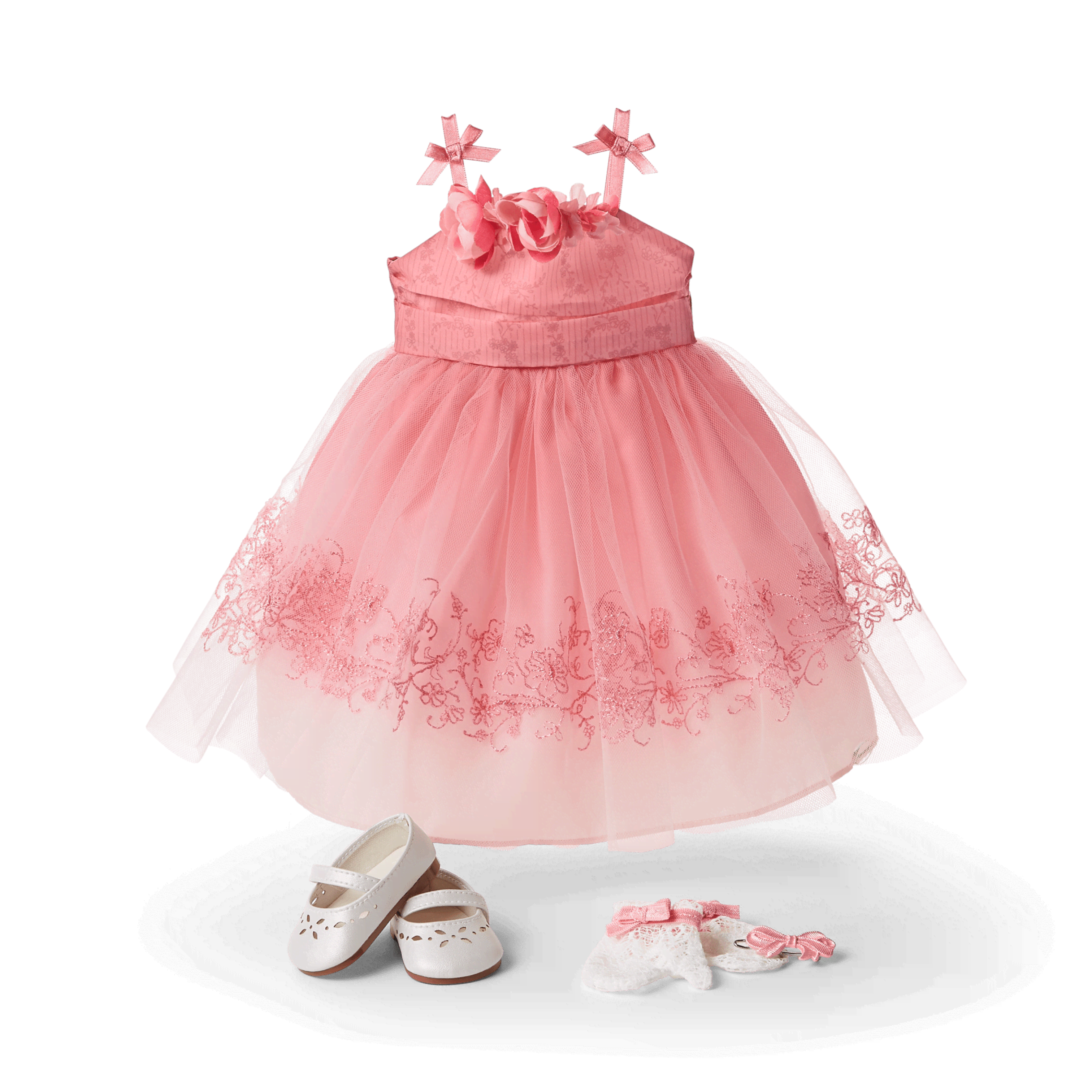 pink doll dress costume Royal Pink Ballgown Child and Doll Dress Costume Set