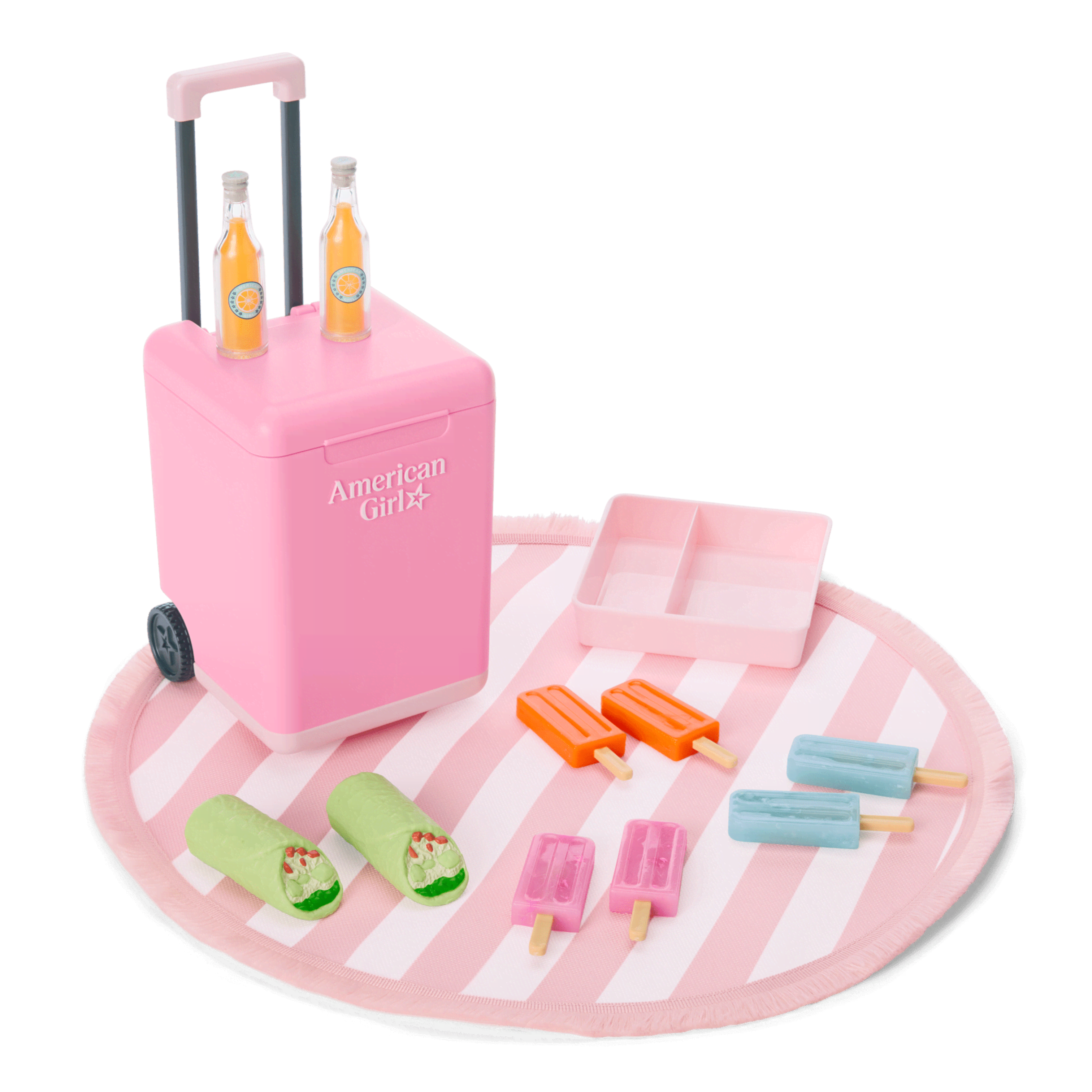 アメリカンガール　American Girl 冷蔵庫　テーブル　フードセット Gourmet Kitchen for 18-inch Dolls | American Girl®