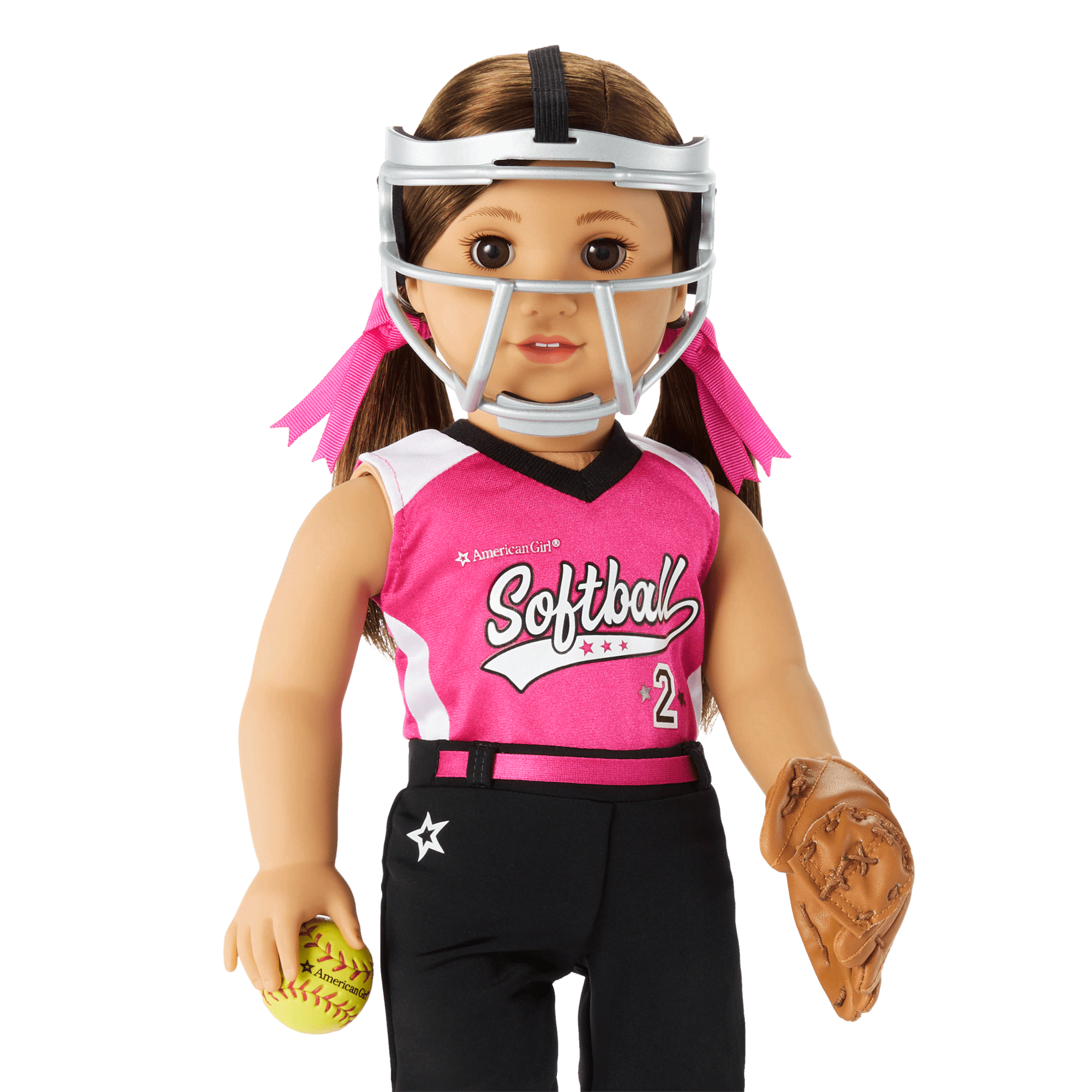 American girl hockey set top