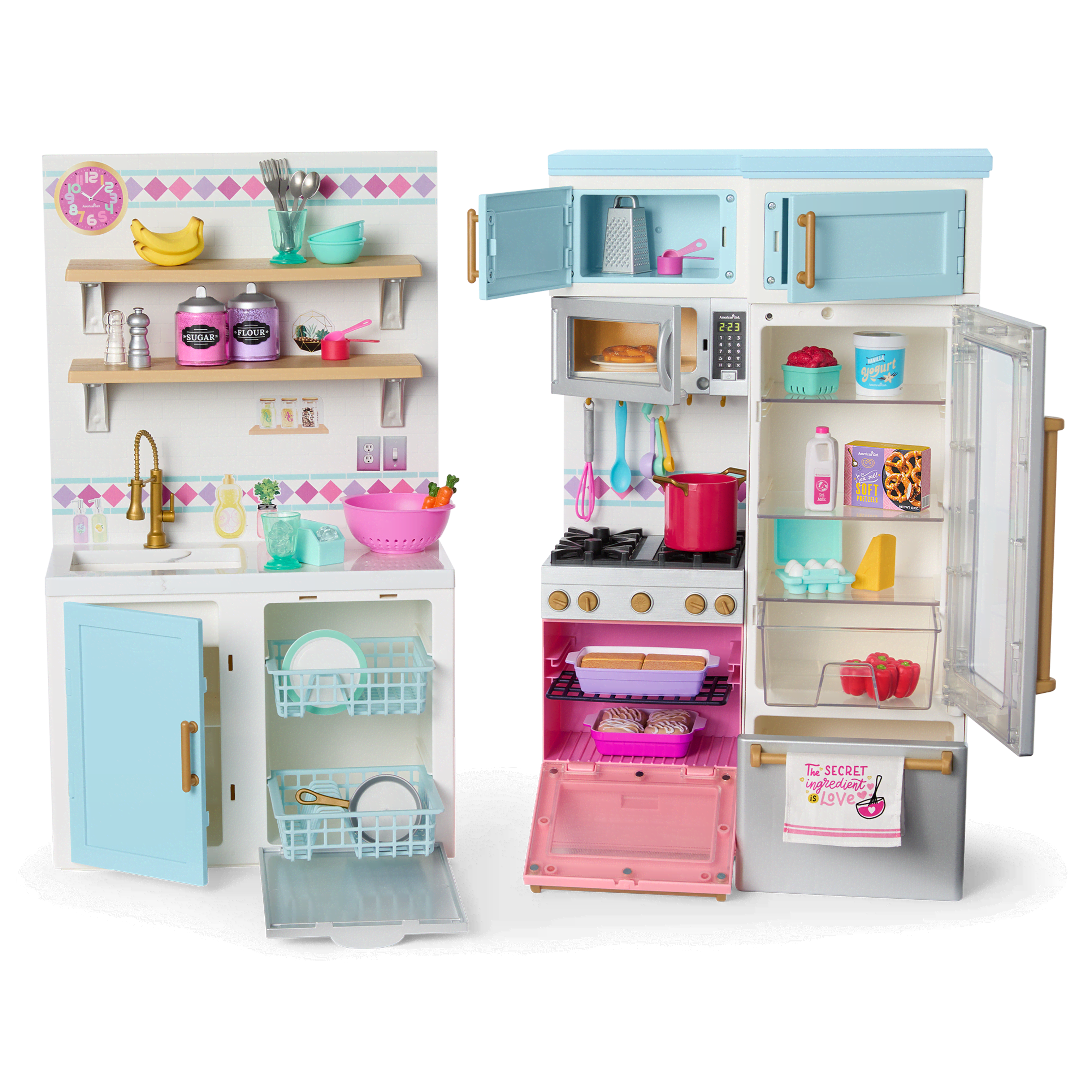 人気の春夏 18-inch for Set Two for Table Kitchen Dolls Girl® American | その他
