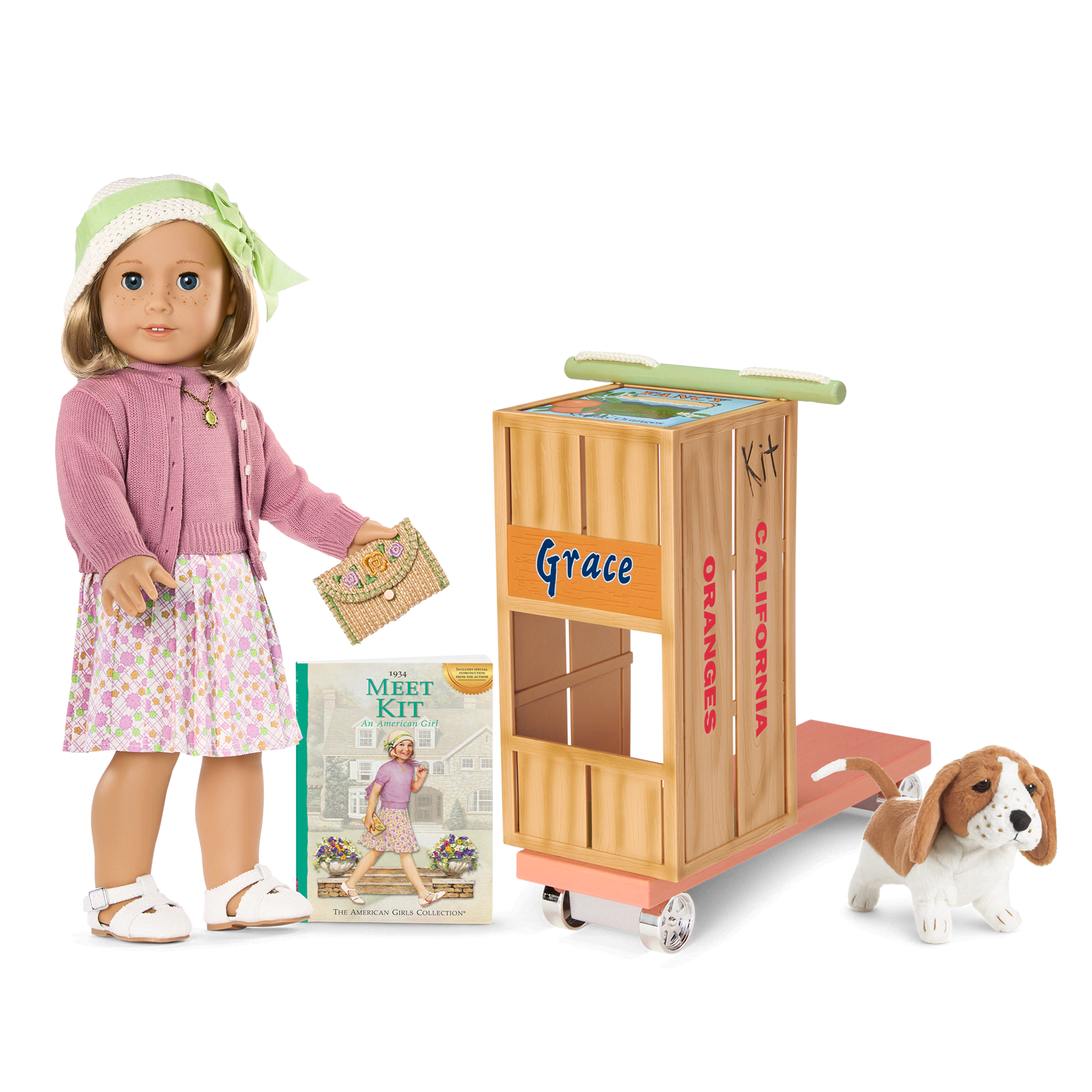 American girl kit's dog grace top