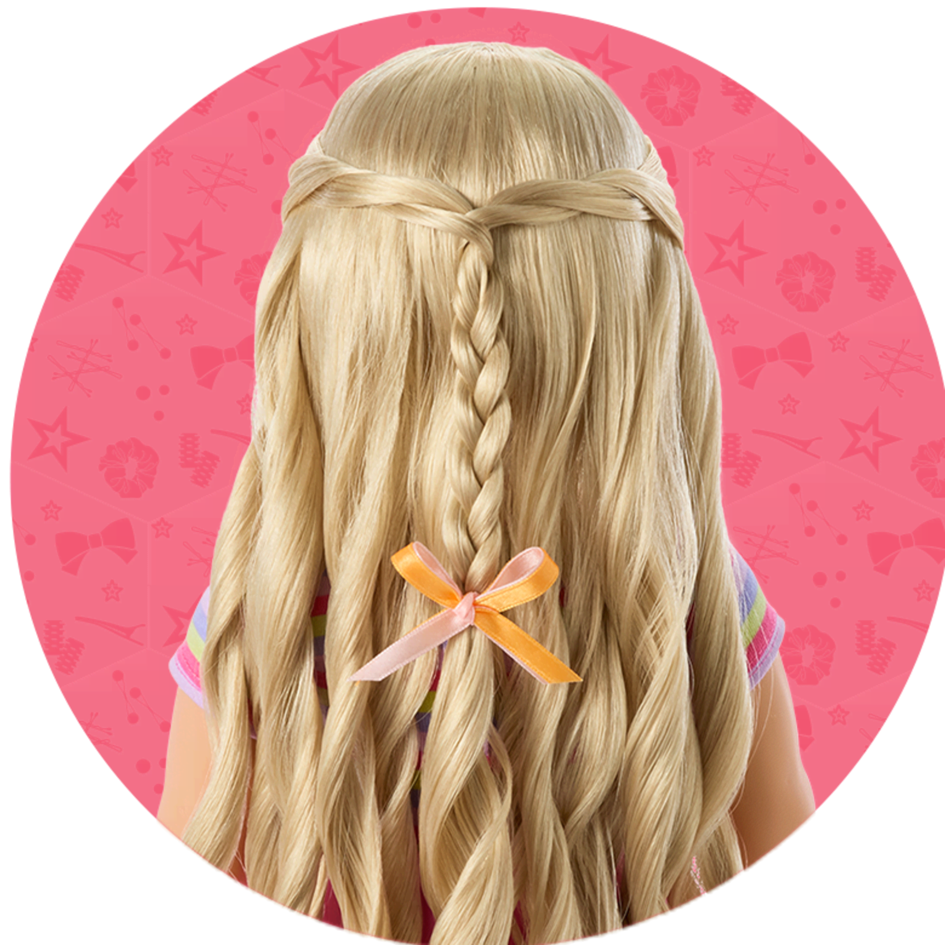 Long Hair Looks doll wearing a single braid in her hair