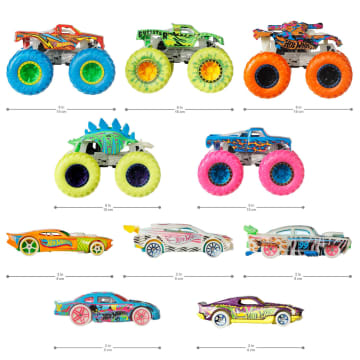 The Hot Wheels Monster Trucks 1:64 Scale Demolition Doubles 2-Pack | Mattel